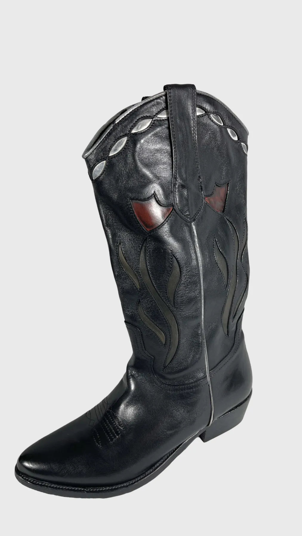 PAWELKS 36801 CALIF Damen Cowboy Boots Schwarz.