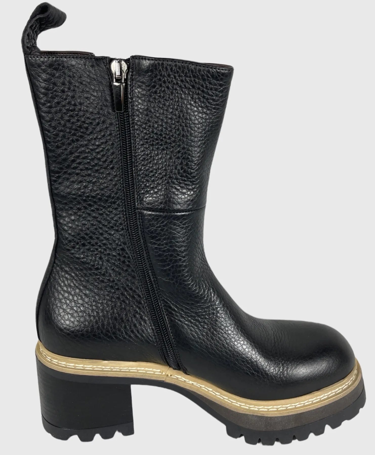 LAURA BELLARIVA  8153 265 CERVO  DAMEN PLATEAU STIEFELETTE SCHWARZ.