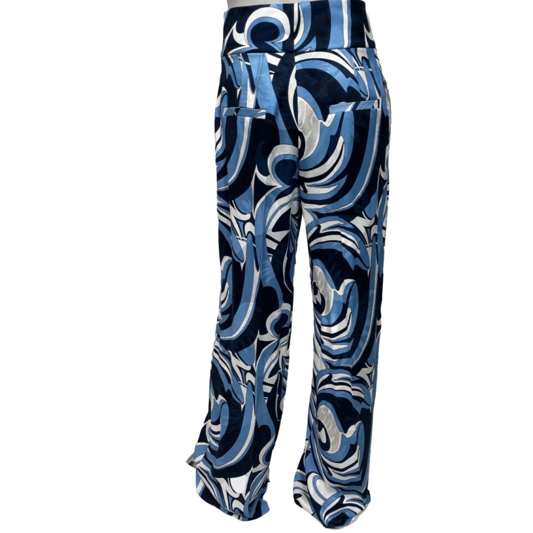 HUGO 50482554 Himia 10247082 01 
                Damen Marlenehose Blau Open Miscellaneous