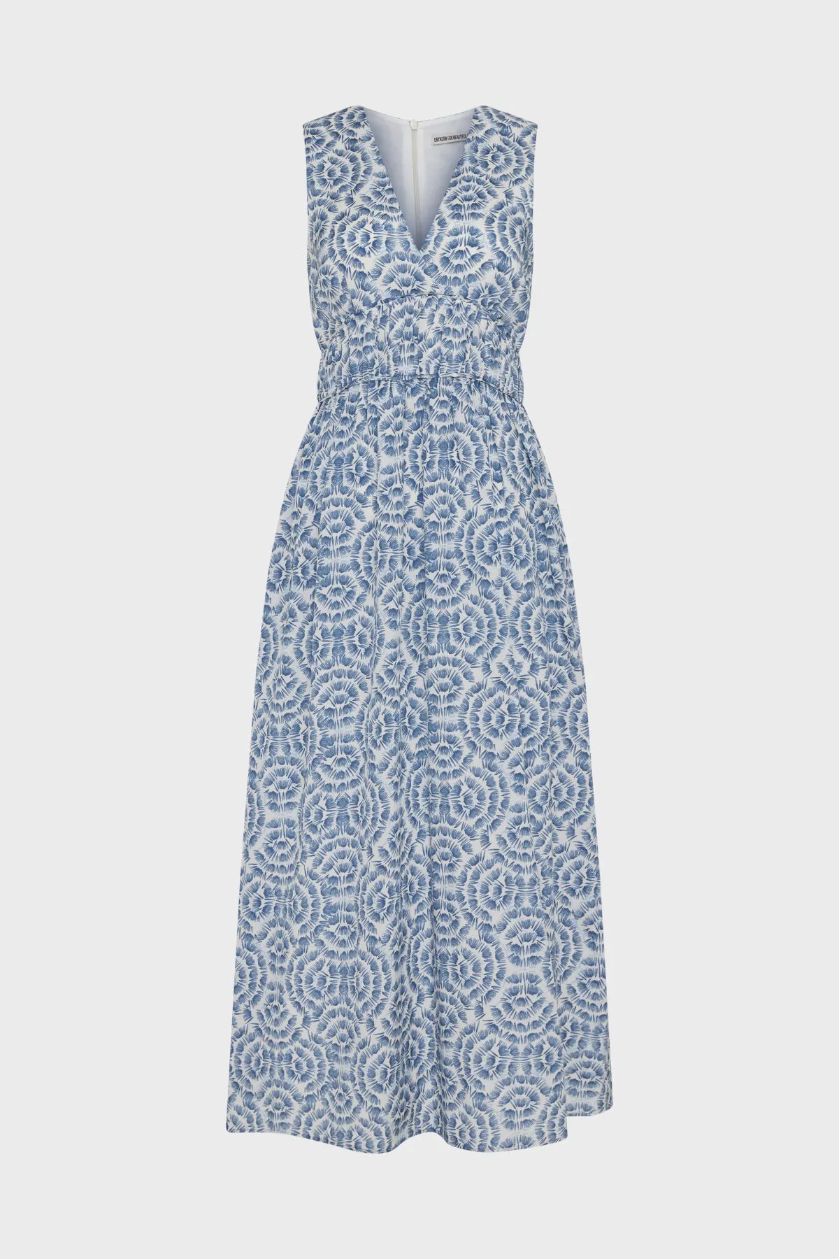 DRYKORN 152147 ANDRIANA 10 Damen Kleid mit floralem Muster  Blau