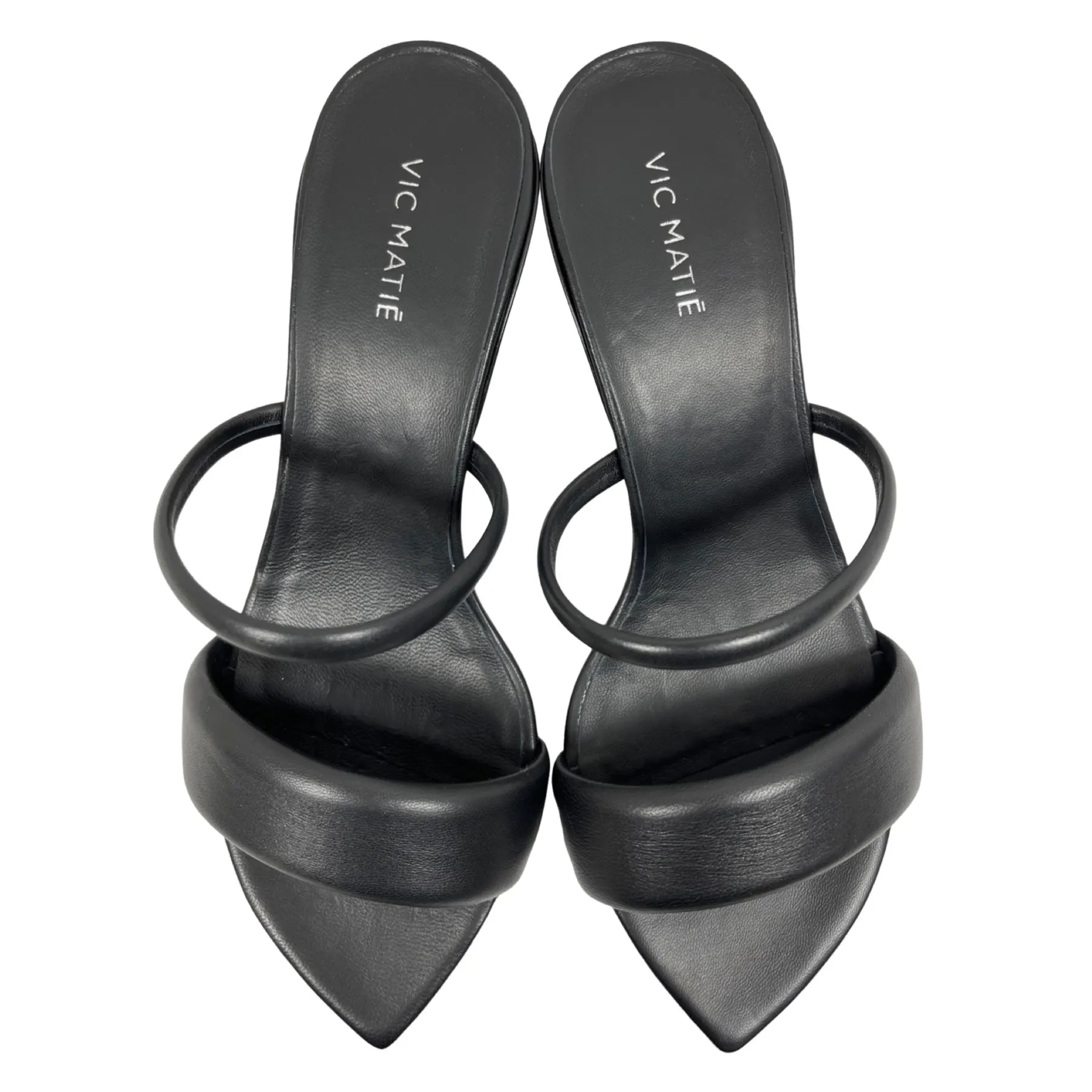 VIC MATIE 7050 BONBON Sandaletten mit Lederriemen Schwarz