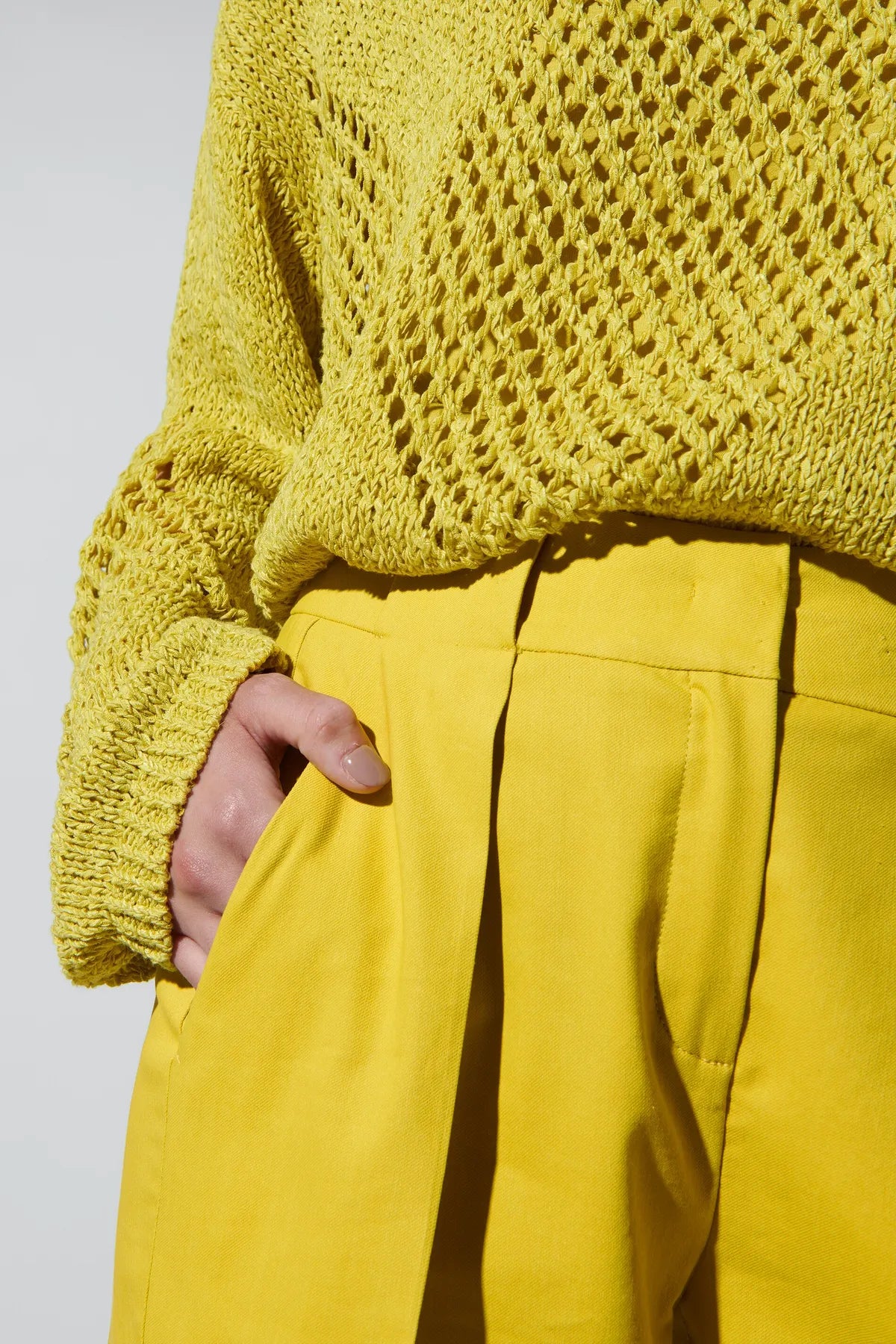 LUISA CERANO 678519/3461-0  Damen Hose Gabardine-Tapered-Pants Gelb