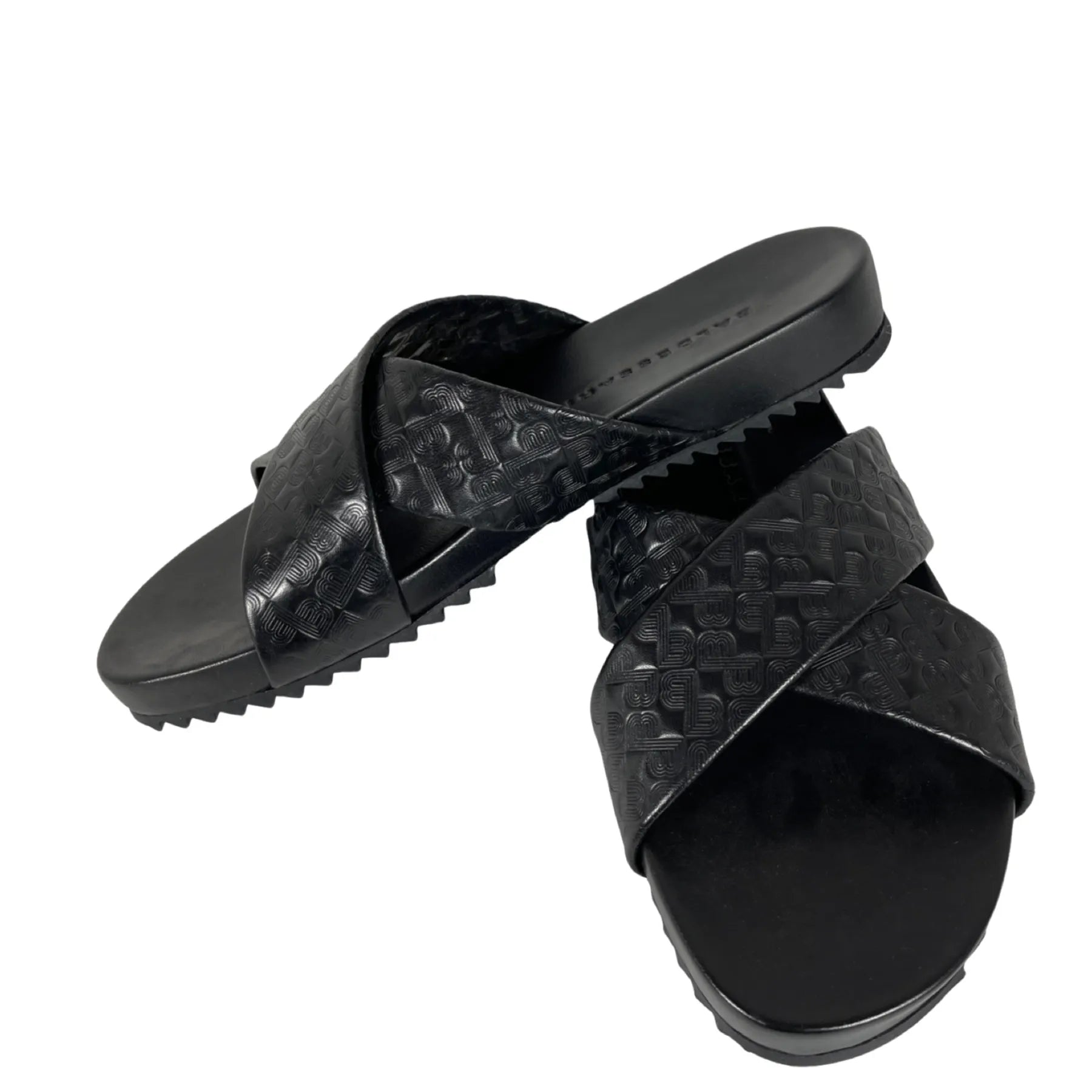 BALDESSARINI JERRY 625113 Herren Leder Pantoletten Schwarz