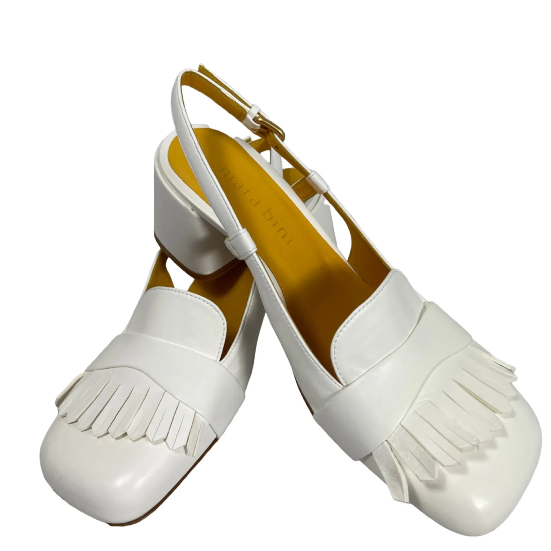 MARA BINI S122 SETA TANIA Damen Sling-Pumps Off-White
