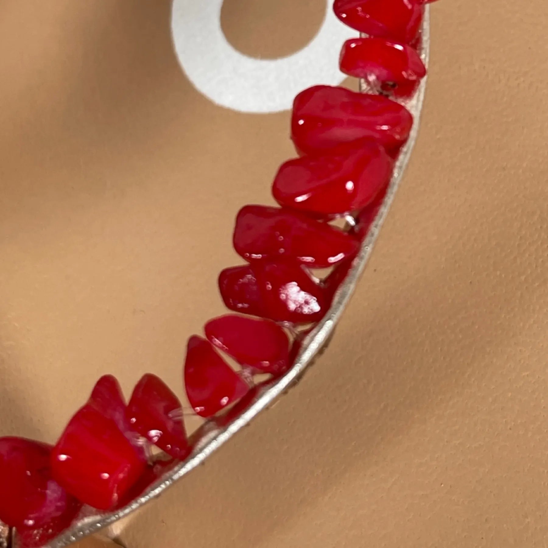 GIOSEPPO 66036 LISIEUX Damen Sandalette Zehentrenner Fesselriemen zum Binden Rot