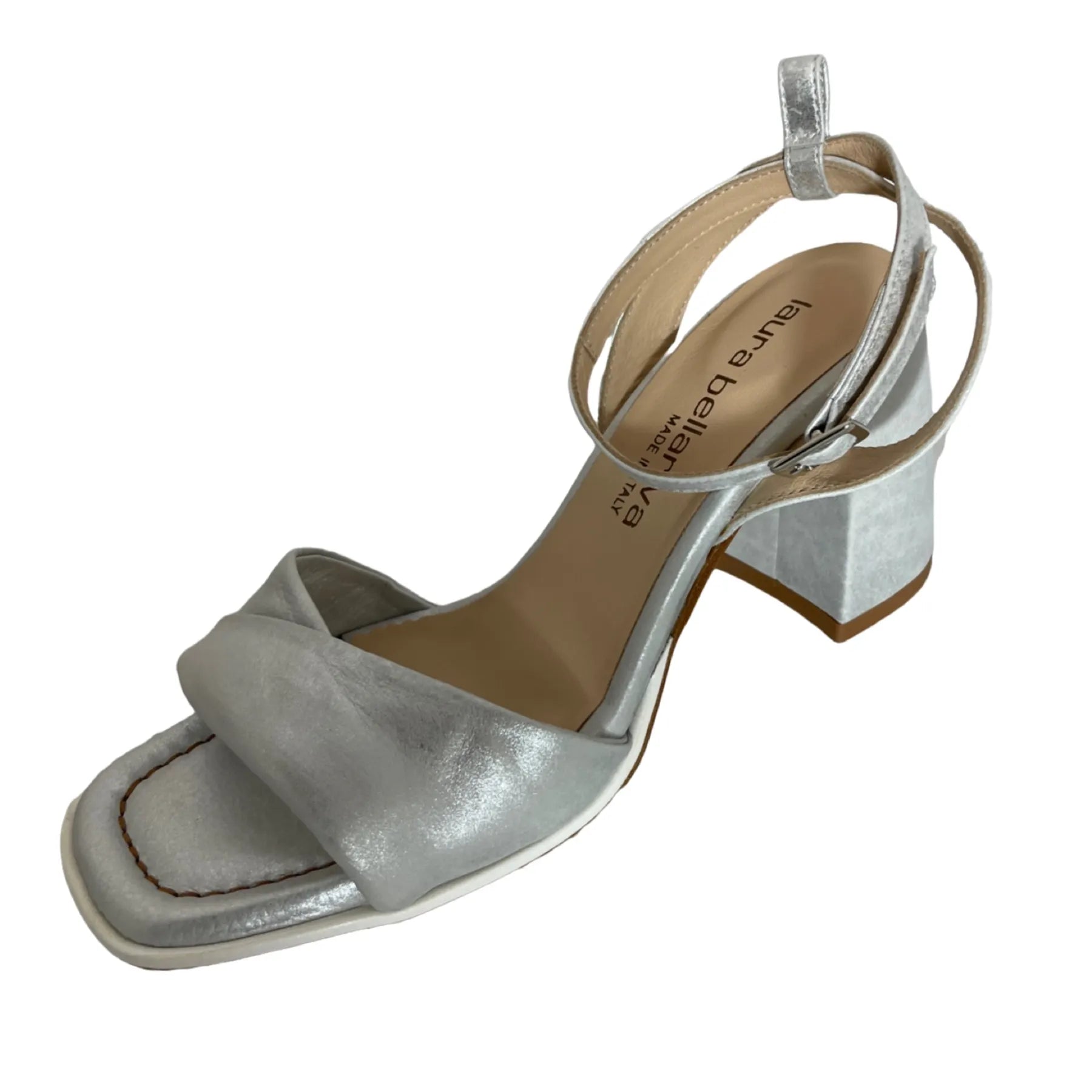 Laura Bellariva 8973 METAL Damen Sandalette Silver