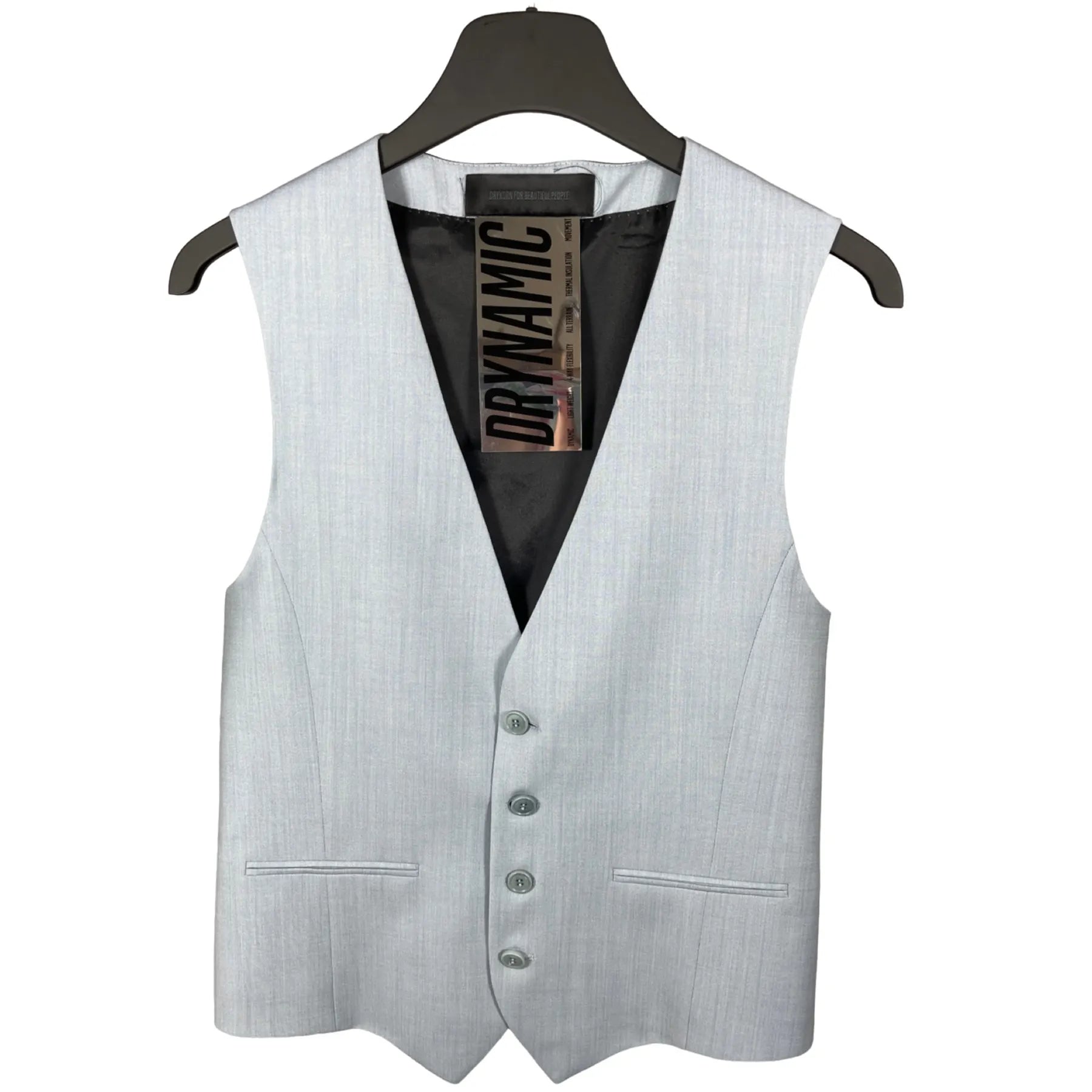 DRYKORN 190001 MALMO_SK 10 Herren Anzugweste aus Bi-Stretch Hellblau 3900