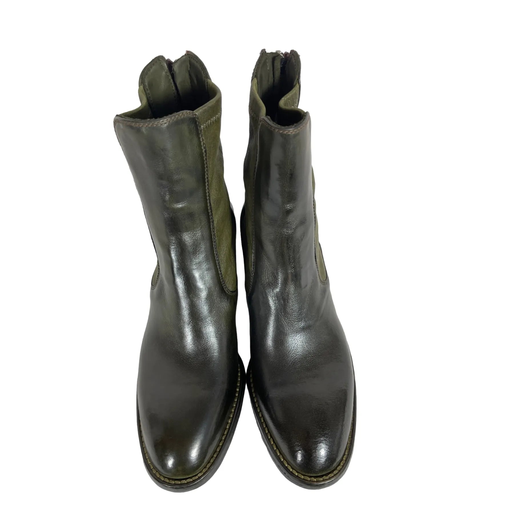 LEMARGO AP06A EVA RANCH Damen Stiefelette Leder Oliv Loden 77.