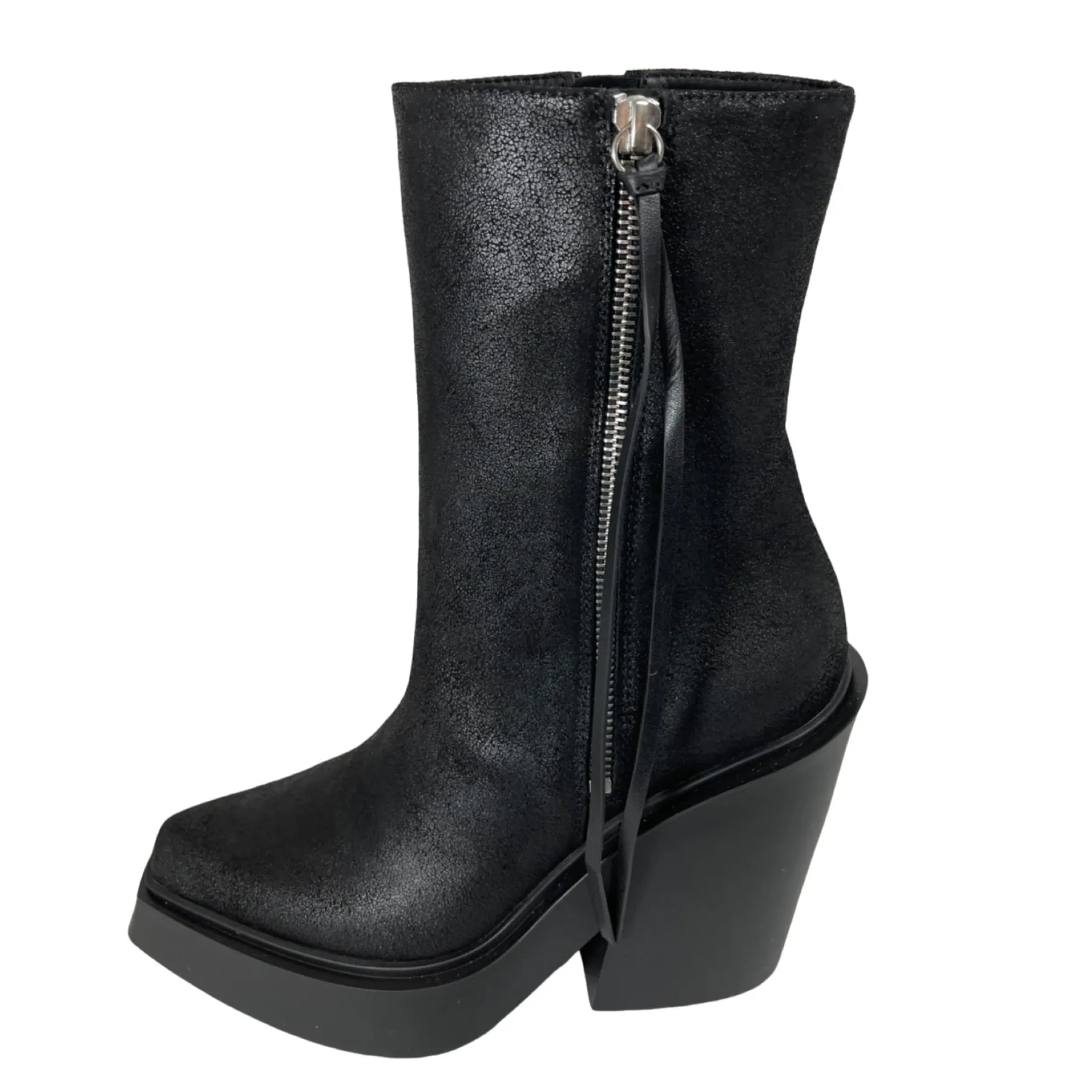 VIC MATIE 7850 BIKER TRONK  Damen Stiefelette Cowboyboot Leder Black 101