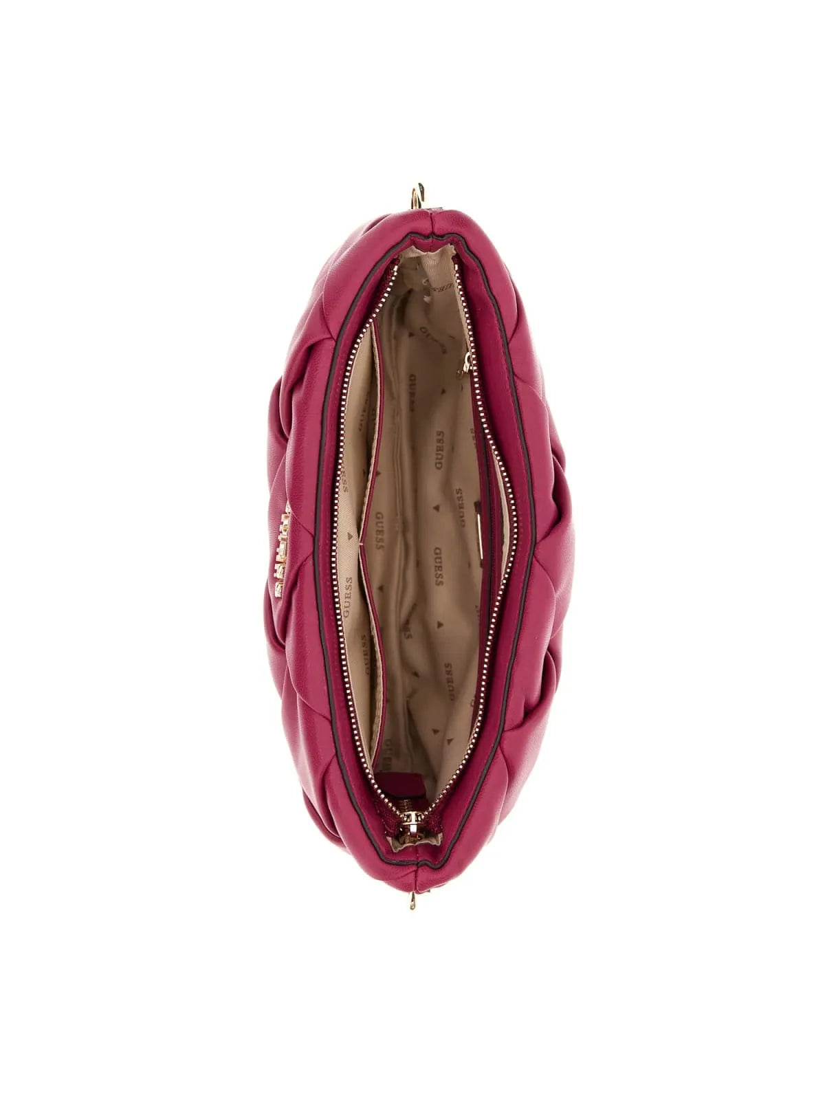 GUESS HWWG89 86120 Damen Clutch / Crossbody Geflochtene Tasche ROT