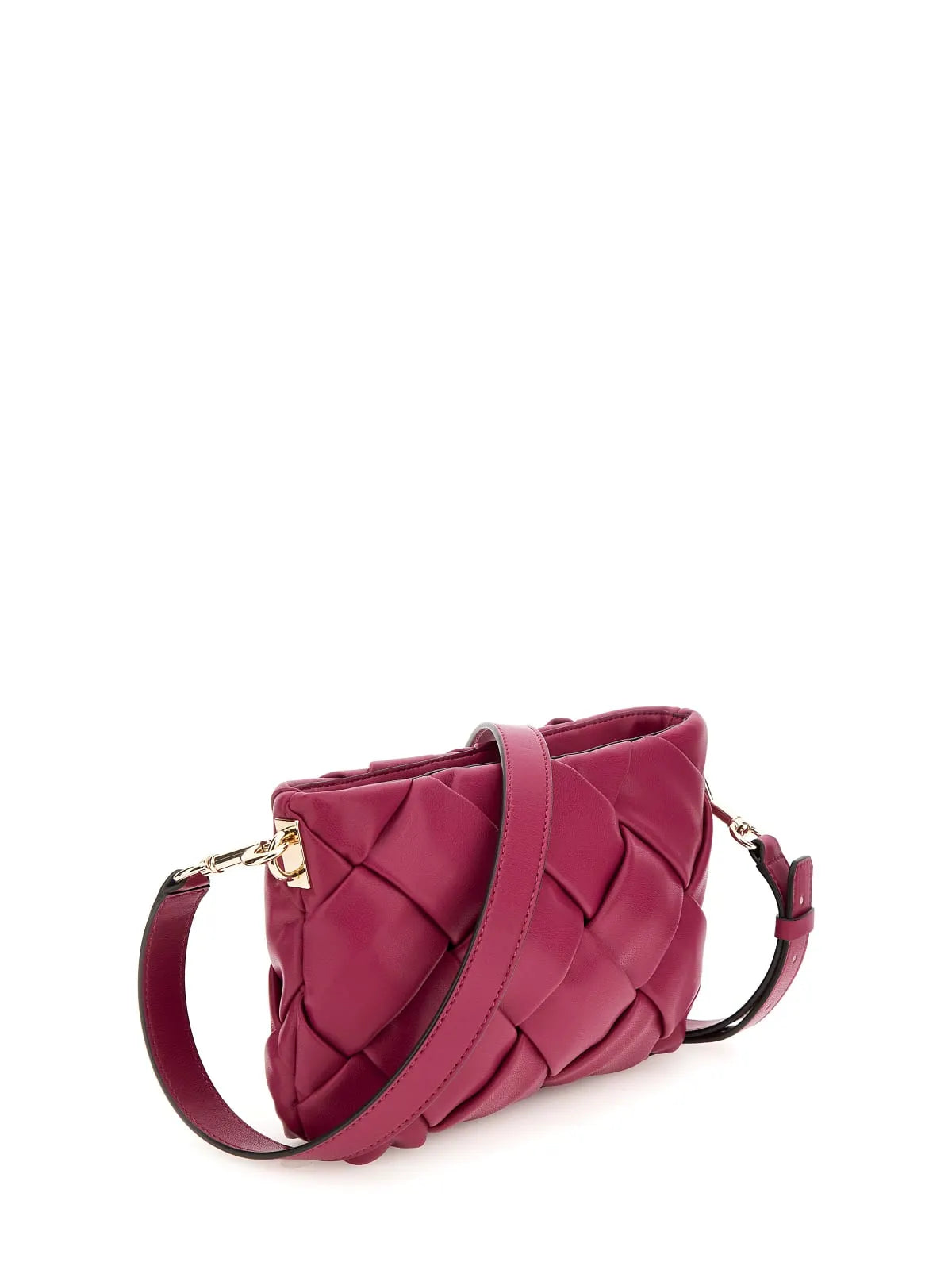 GUESS HWWG89 86120 Damen Clutch / Crossbody Geflochtene Tasche ROT