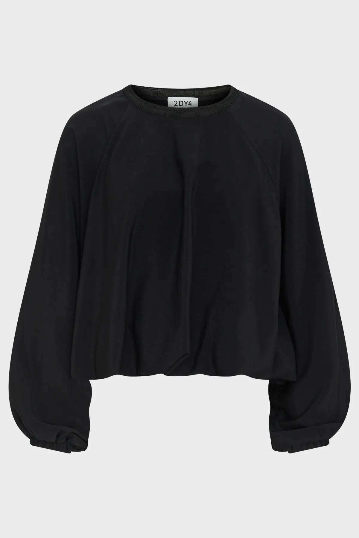 DRYKORN 130048 LEFAELA 10 Bluse mit Ballonsaum und Ballonärmel Schwarz