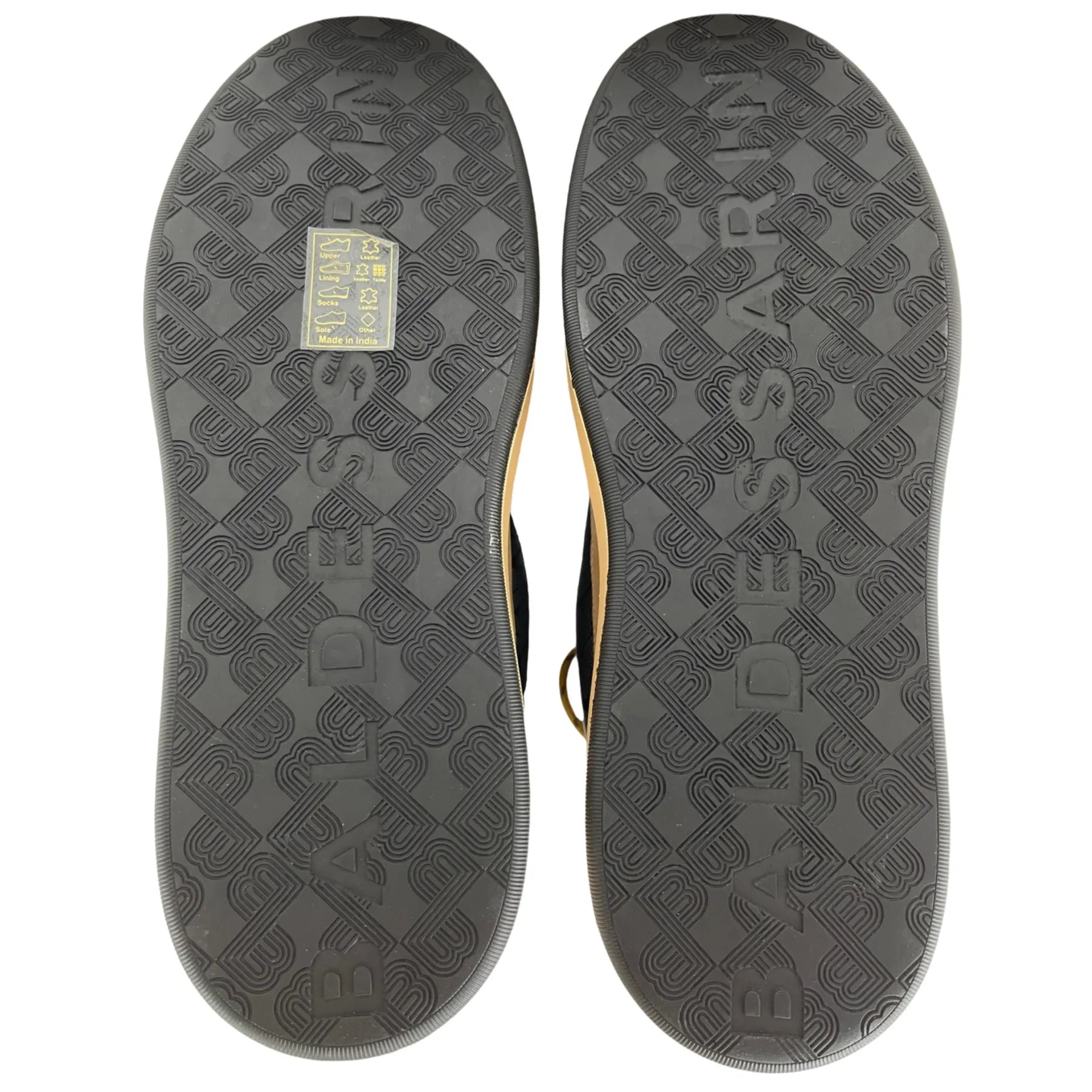 BALDESSARINI 625266 JACK NUBUCK/NYLON Herren High Top Sneaker mit Steppnähten Beige