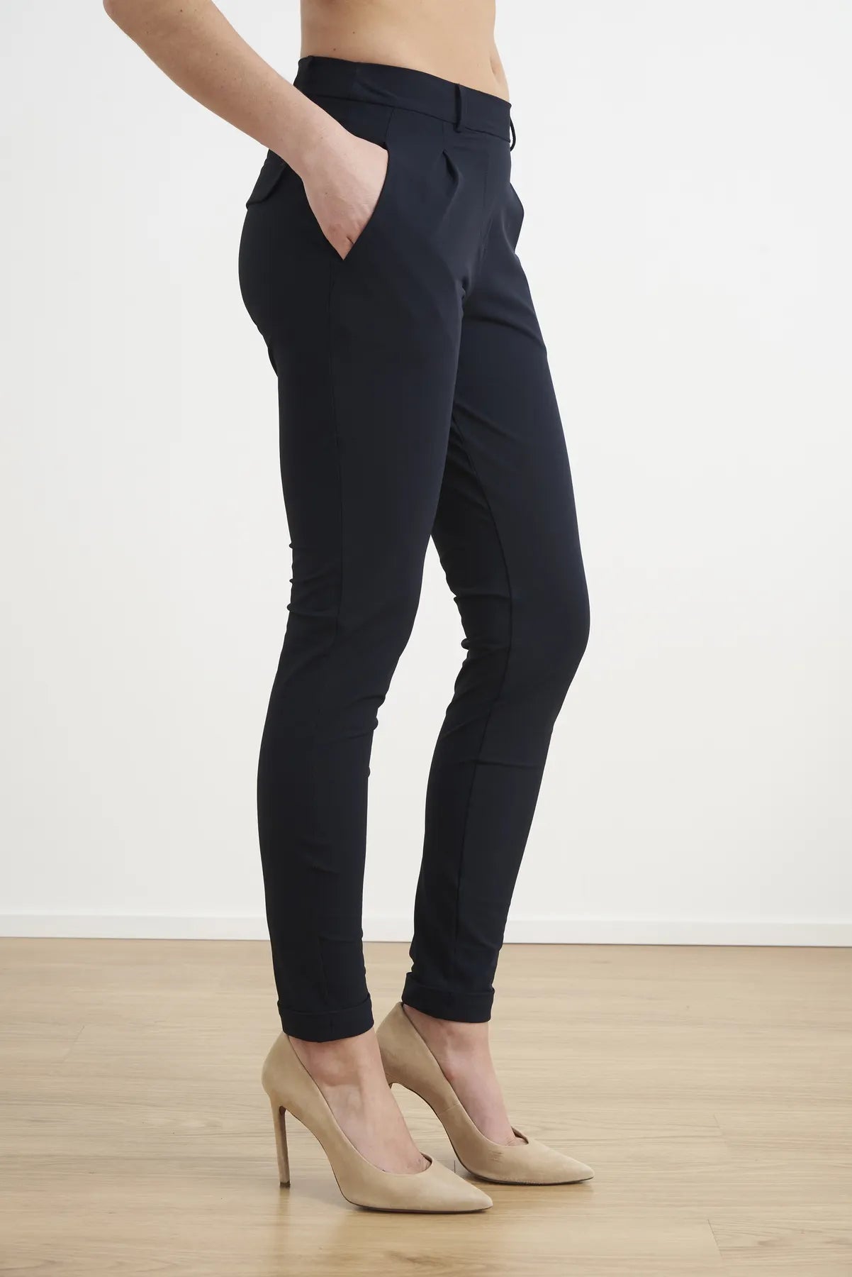 JAPAN TKY HANNA JPNTKY Damen Hose Technojersey Stretch BLACK-BLUE