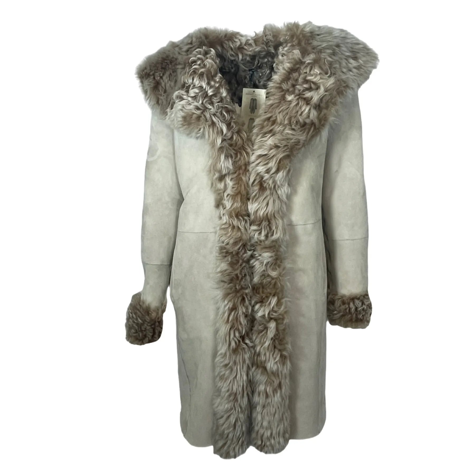 WUNDER FELL WANDA Kurzmantel mit Kapuze Ecru