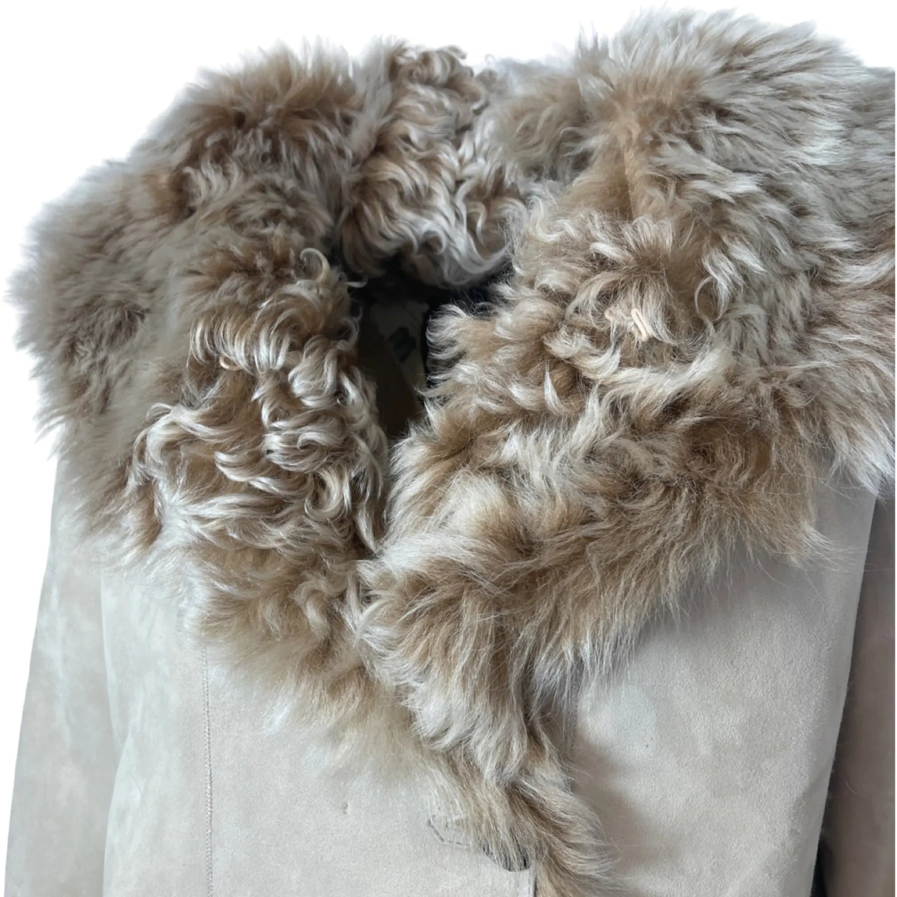 WUNDER FELL WANDA Kurzmantel mit Kapuze Ecru