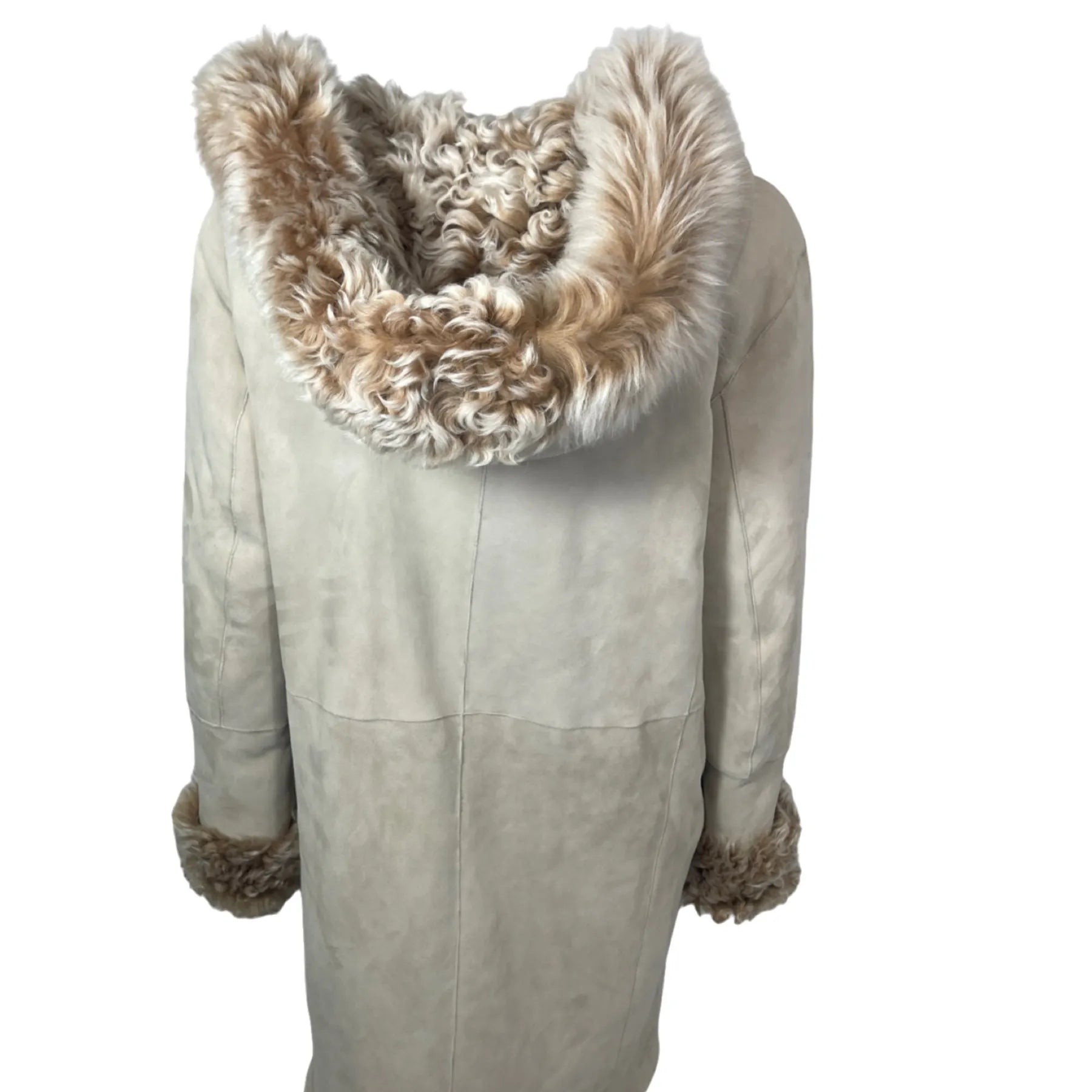 WUNDER FELL WANDA Kurzmantel mit Kapuze Ecru