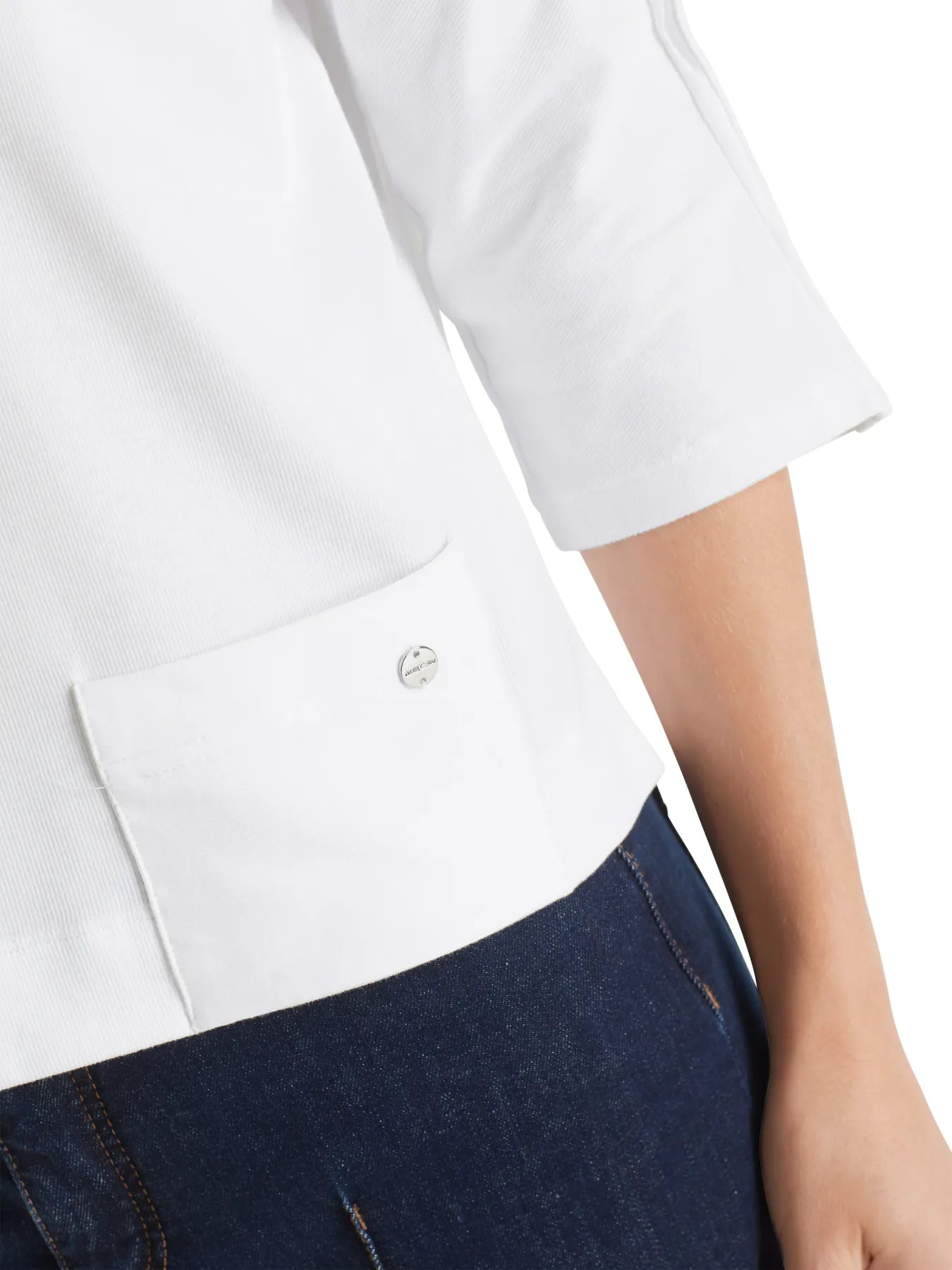 MARC CAIN +E 48.34 J50 Damen T-Shirt Weiss 100