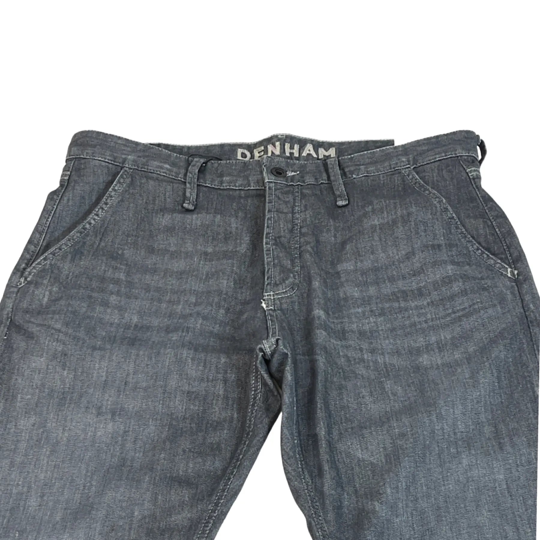 DENHAM 01-23-04-11-008 OSAKA PANT CLWG HERREN JEANS MIT KNOPFLEISTE CARROT FIT GREY