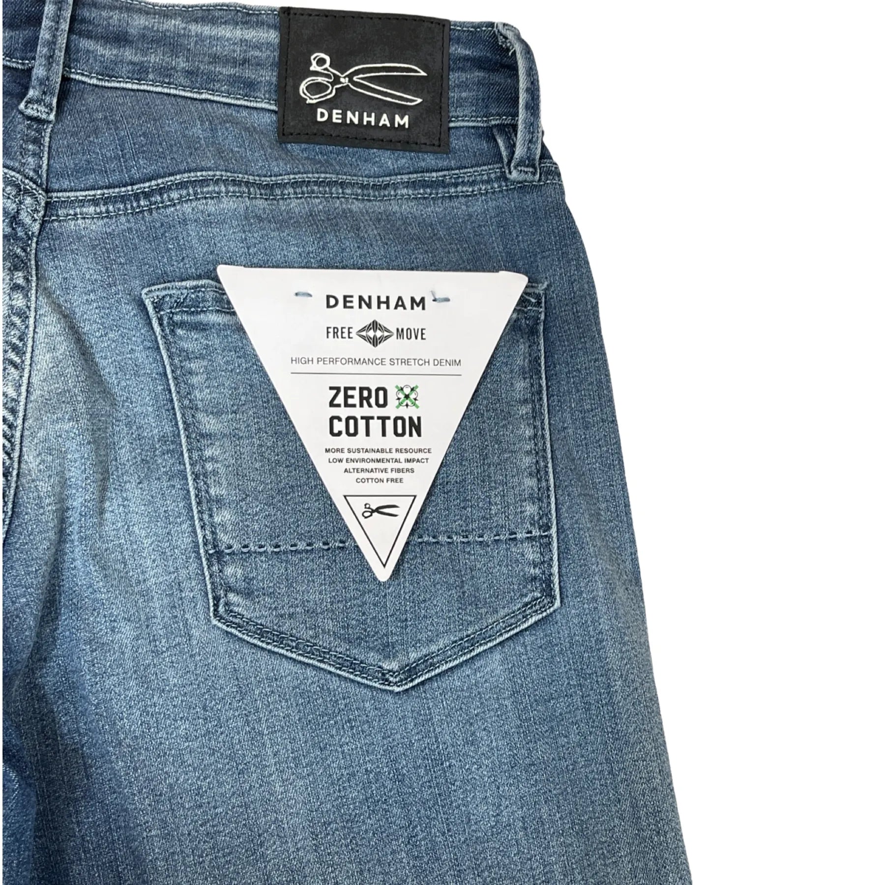 DENHAM 02-23-02-11-014 MONROE FMZCW DAMEN JEANS GIRLFRIEND TAPERED FIT MID BLUE