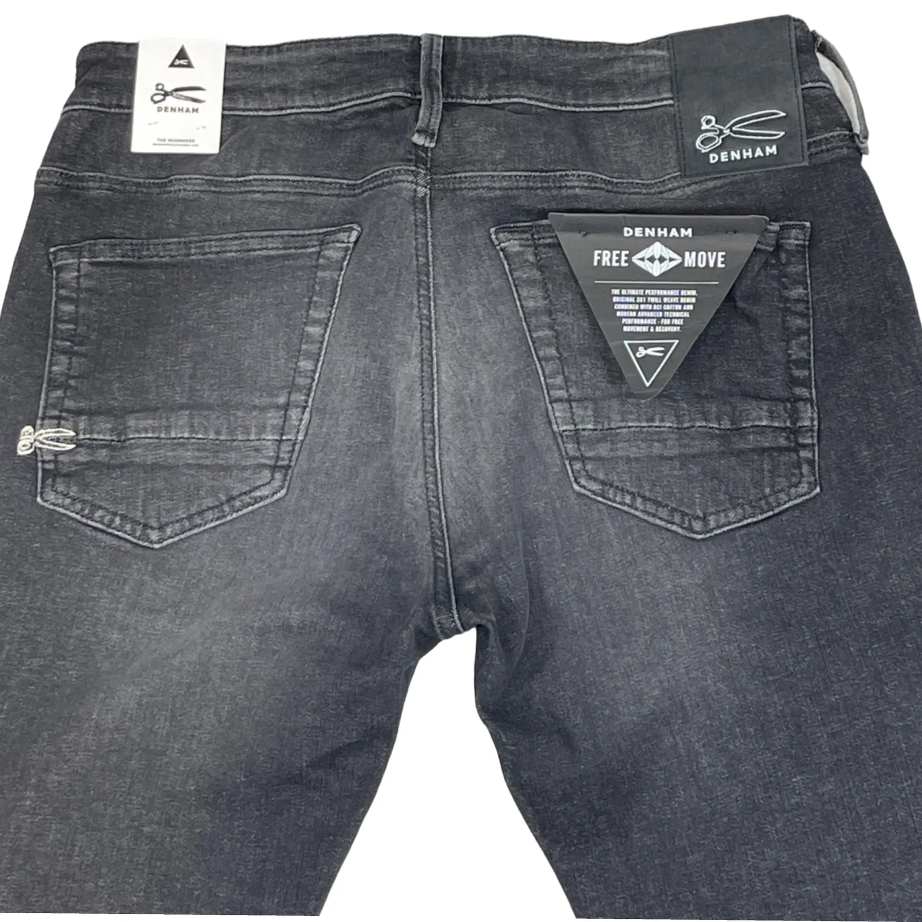 DENHAM 01-19-10-11-026 BOLT WLBFM+  HERREN JEANS MIT KNOPFLEISTE SKINNY FIT BLACK