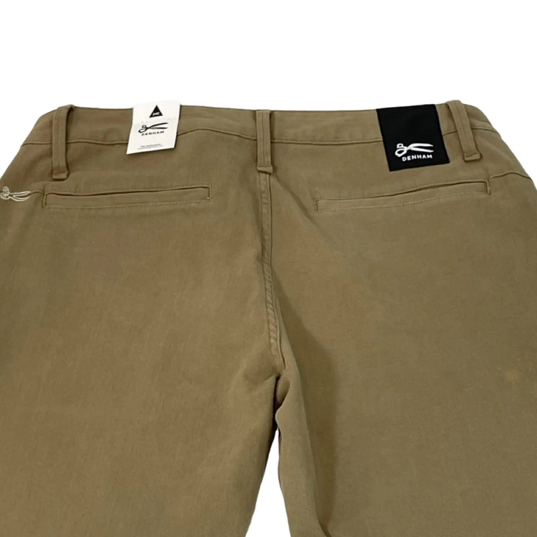 DENHAM 01-23-08-10-021 TAPER CHINO SD HERREN JEANS MIT KNOPFLEISTE TAPERED FIT ICICLE WHITE BEIGE