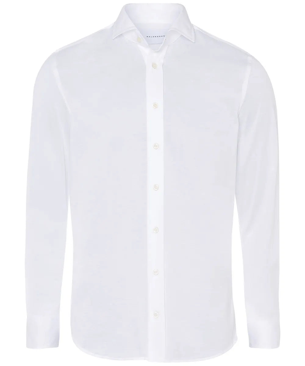 Baldessarini B3 11012.4915 BLD-Hugh-1 Herren Hemd Jersey Weiß