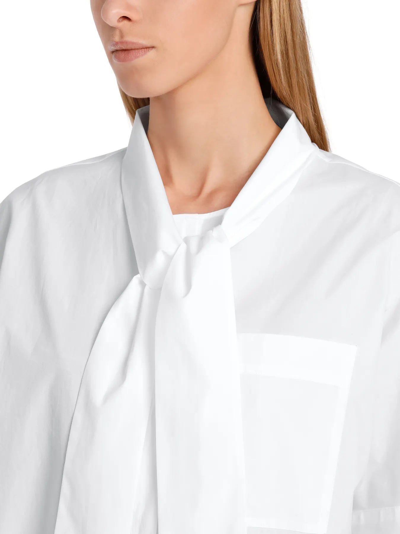 MARC CAIN WC 51.37 W91 Schluppenbluse mit Kimono-Ärmel weiß