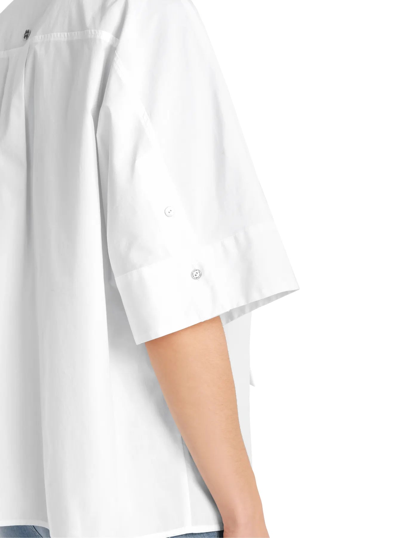 MARC CAIN WC 51.37 W91 Schluppenbluse mit Kimono-Ärmel weiß