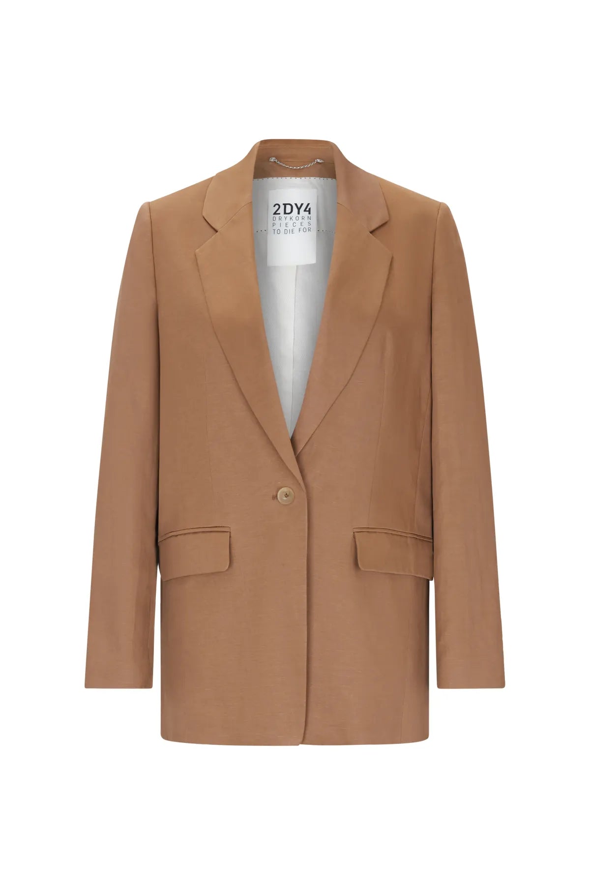 DRYKORN 126097 GLENDALE 10 DAMEN BLAZER LEINEN-MIX  BRAUN 1607