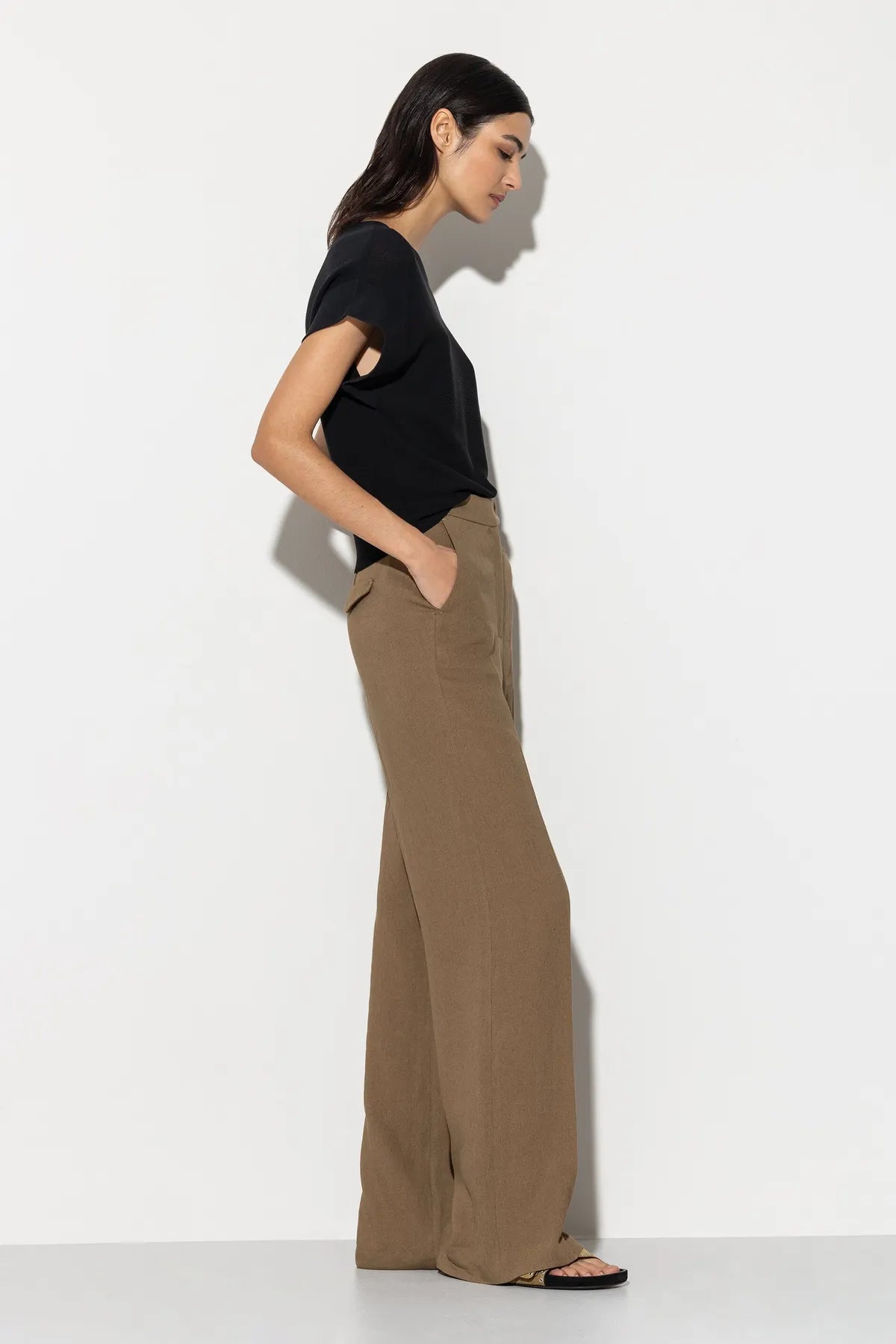 LUISA CERANO 698634/3503-0 Damen Hose tobacco braun