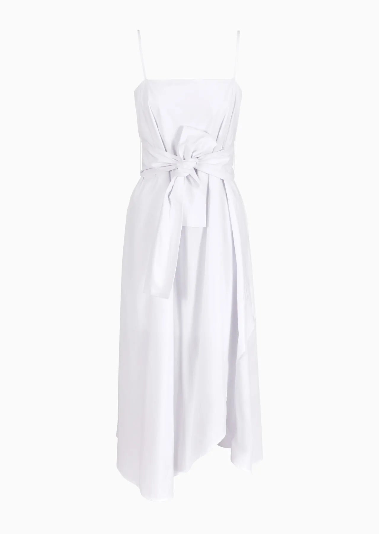 ARMANI 3DYA28 YN4RZ Cocktailkleid Spaghetti-Träger Weiß