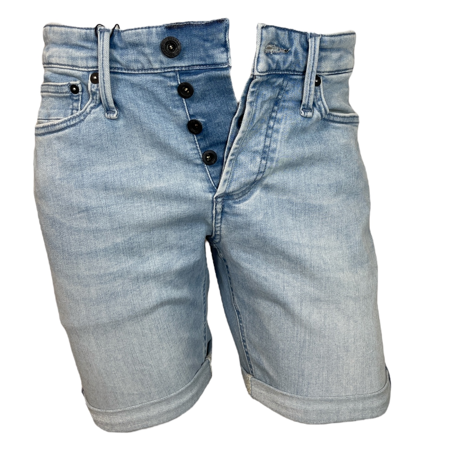 DENHAM 01-24-04-16-050 RAZOR HERREN JEANS SHORTS MIT KNOPFLEISTE STRETCH FMFB LIGHT BLUE