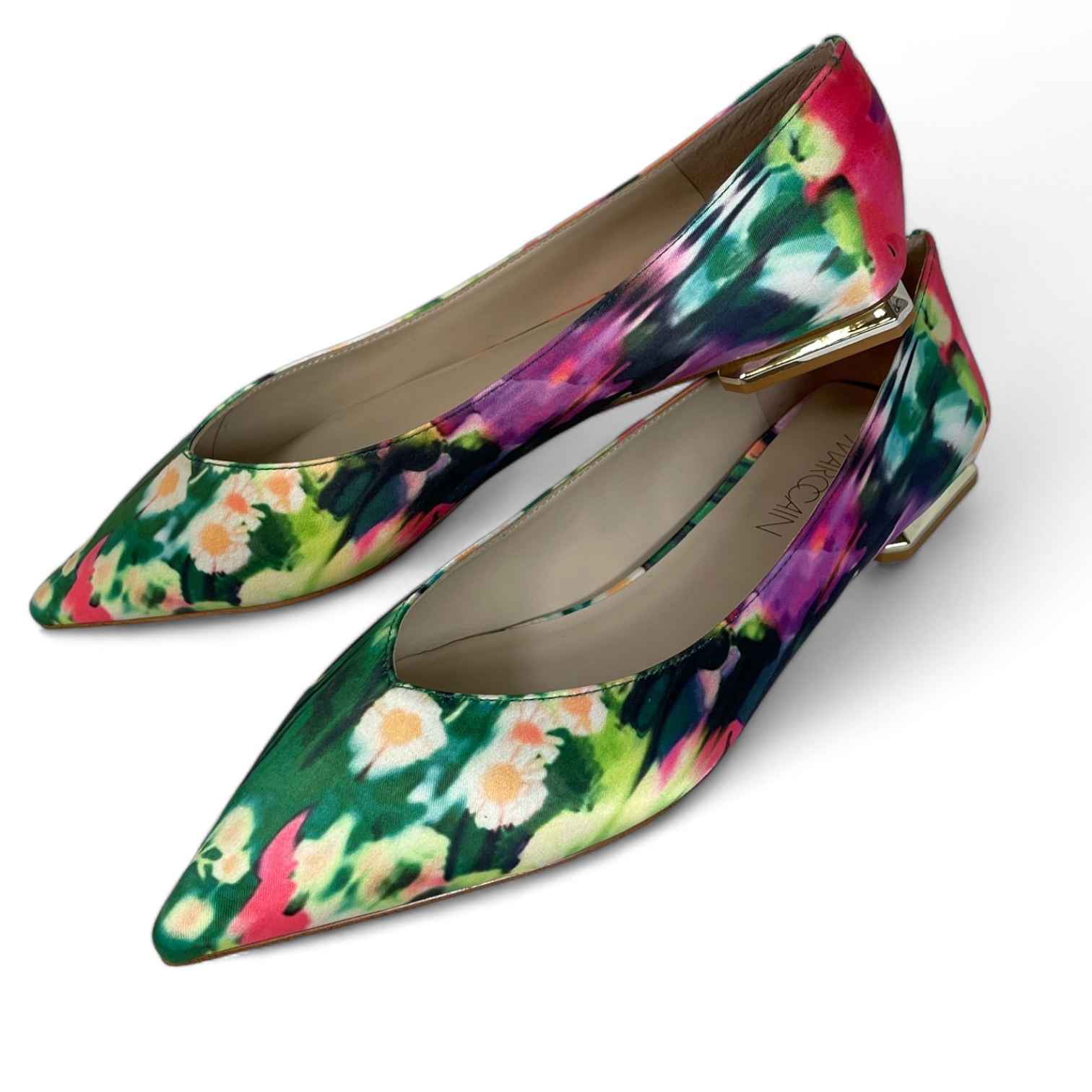 MARC CAIN XC SF.01 W74 Ballerina Florale Muster deep moss grün