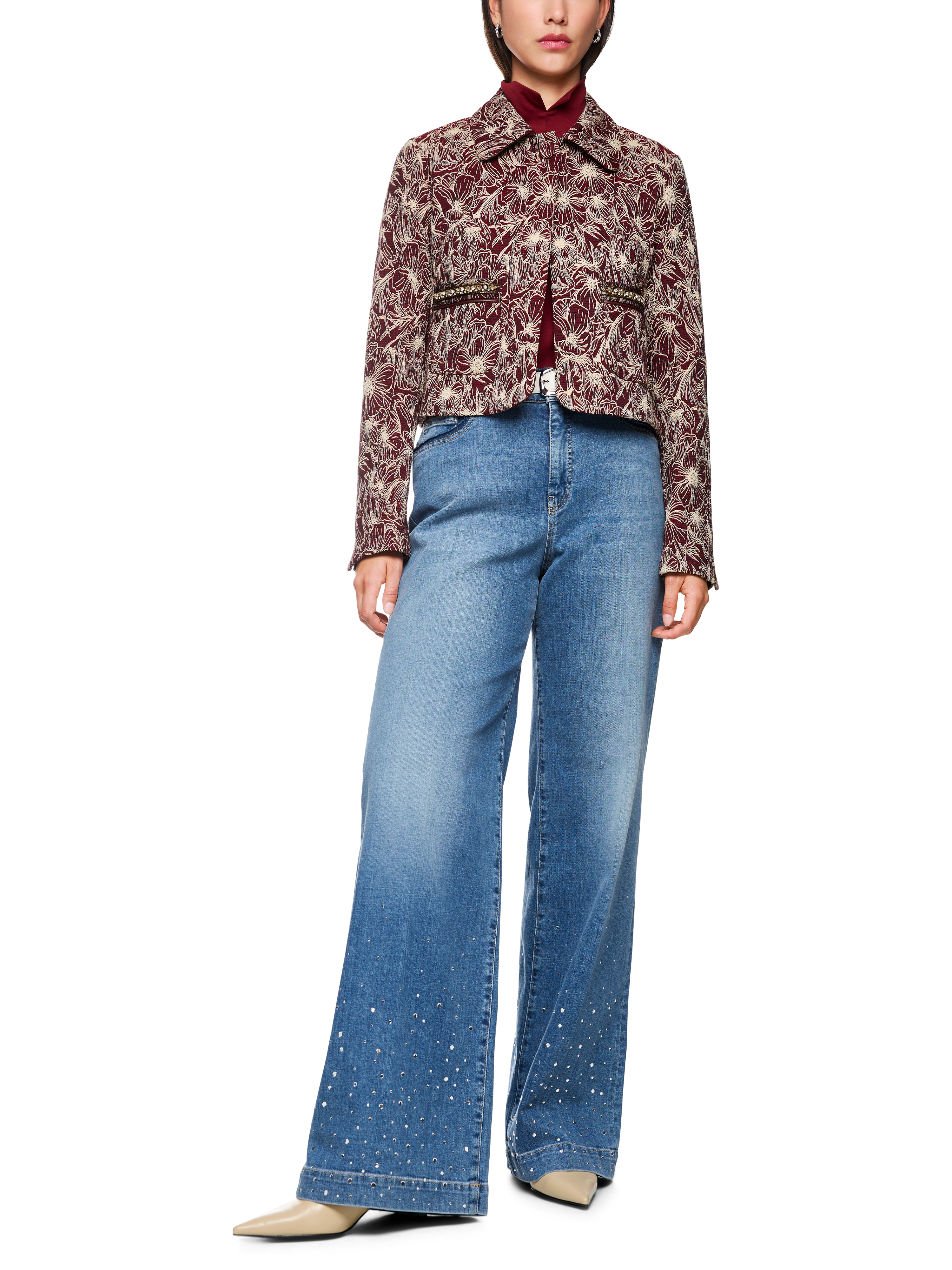 MARC CAIN ZP 82.11 D04 Weite Jeans WARRI Rethink Together blue denim