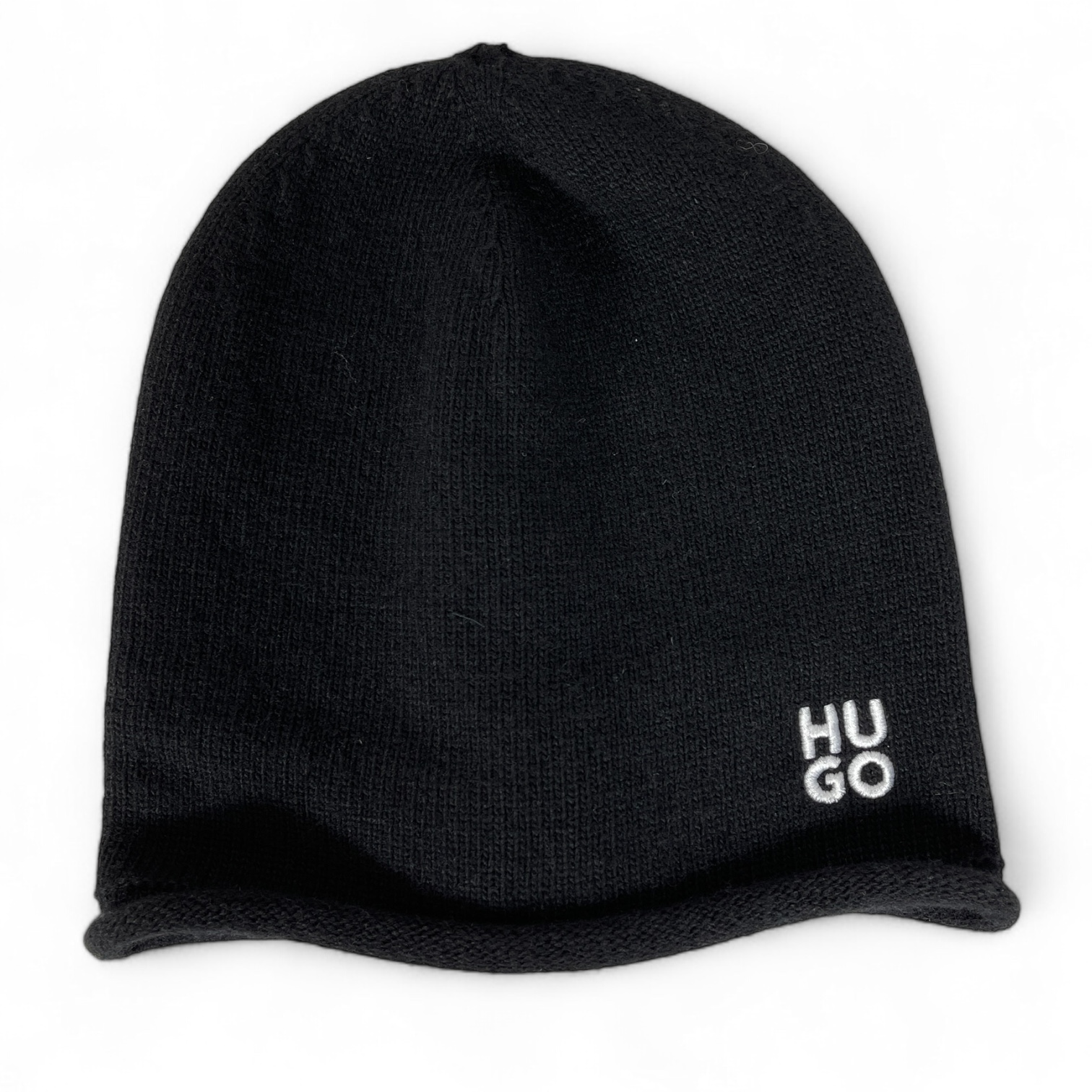 HUGO 50523395 Sylan_Set 10263206 01  Geschenk Set mit Beanie Mütze und Stulpen Schwarz