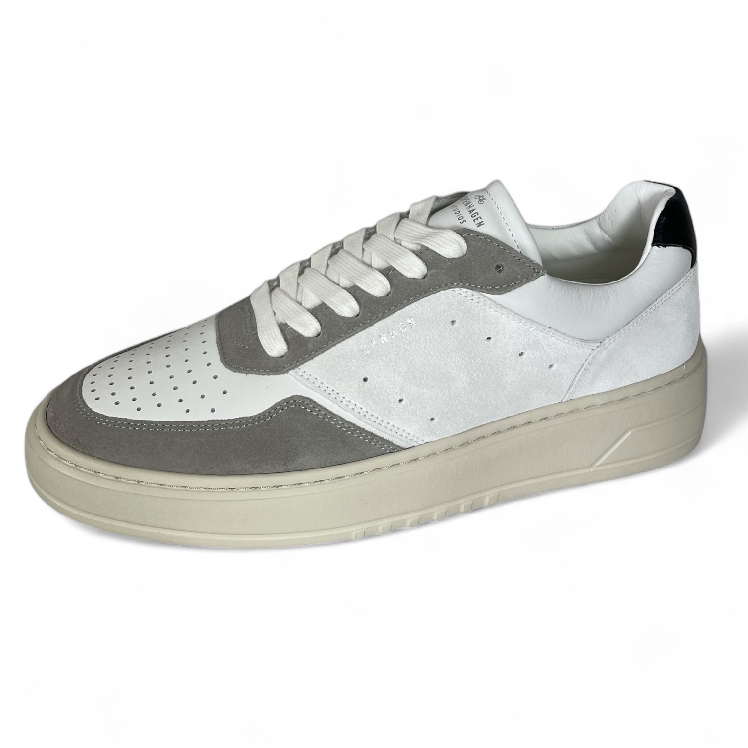 COPENHAGEN - CPH1M LEATHER MIX DAMEN SNEAKER GRAU / WEISS