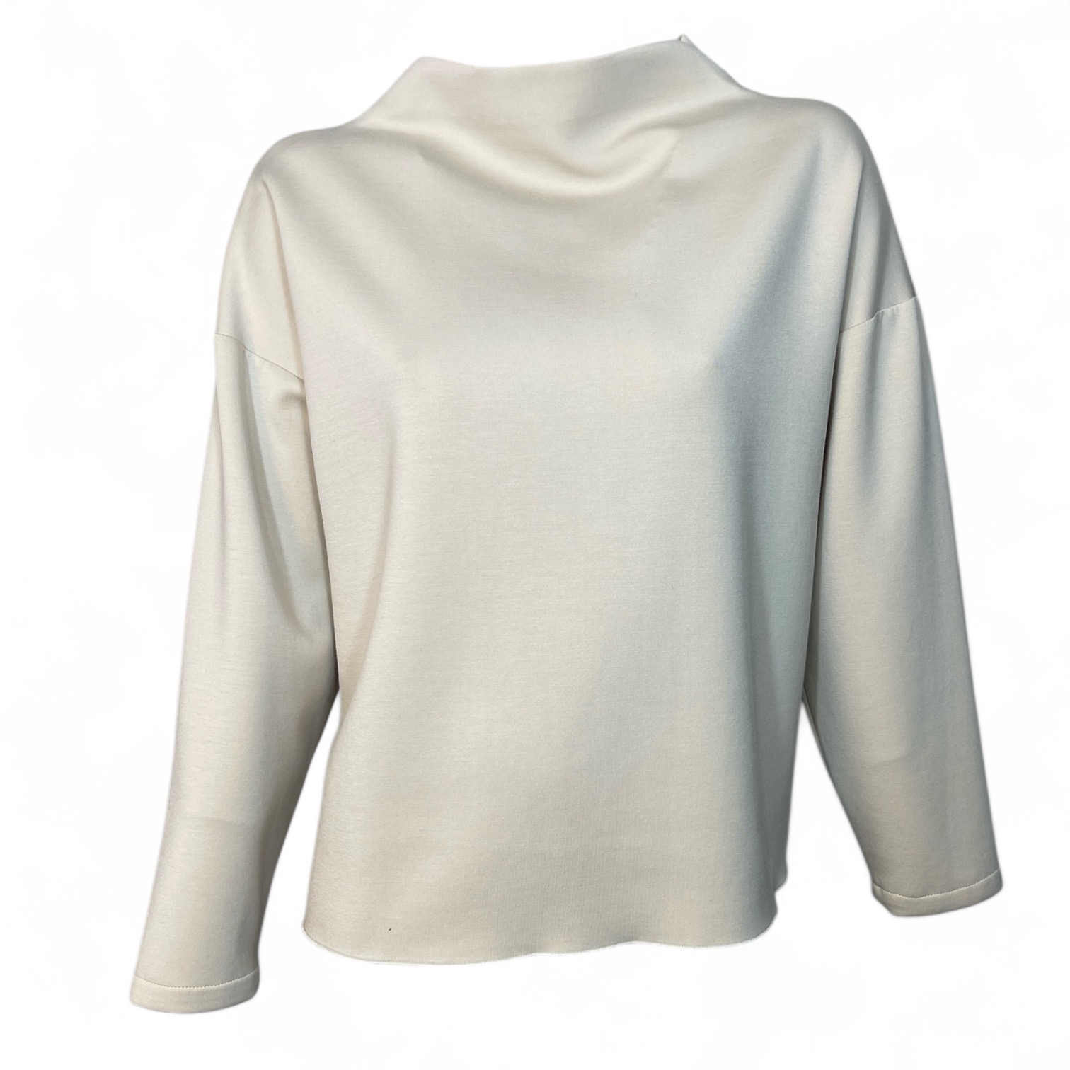 ULI SCHNEIDER - 33359 SWEAT BOXY TURTLENECK DAMEN SWEATSHIRT CREAM