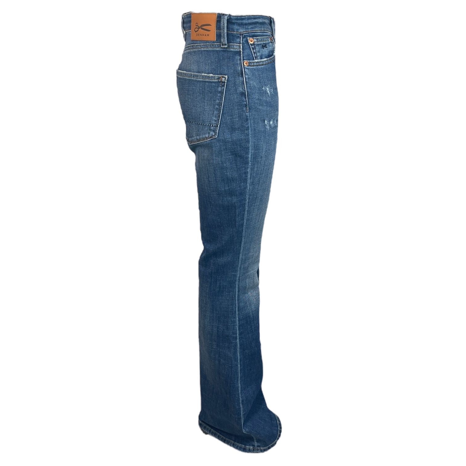 DENHAM 02-23-10-11-014 JANE ASMA DAMEN JEANS BOOTCUT STRETCH DENIM MID BLUE