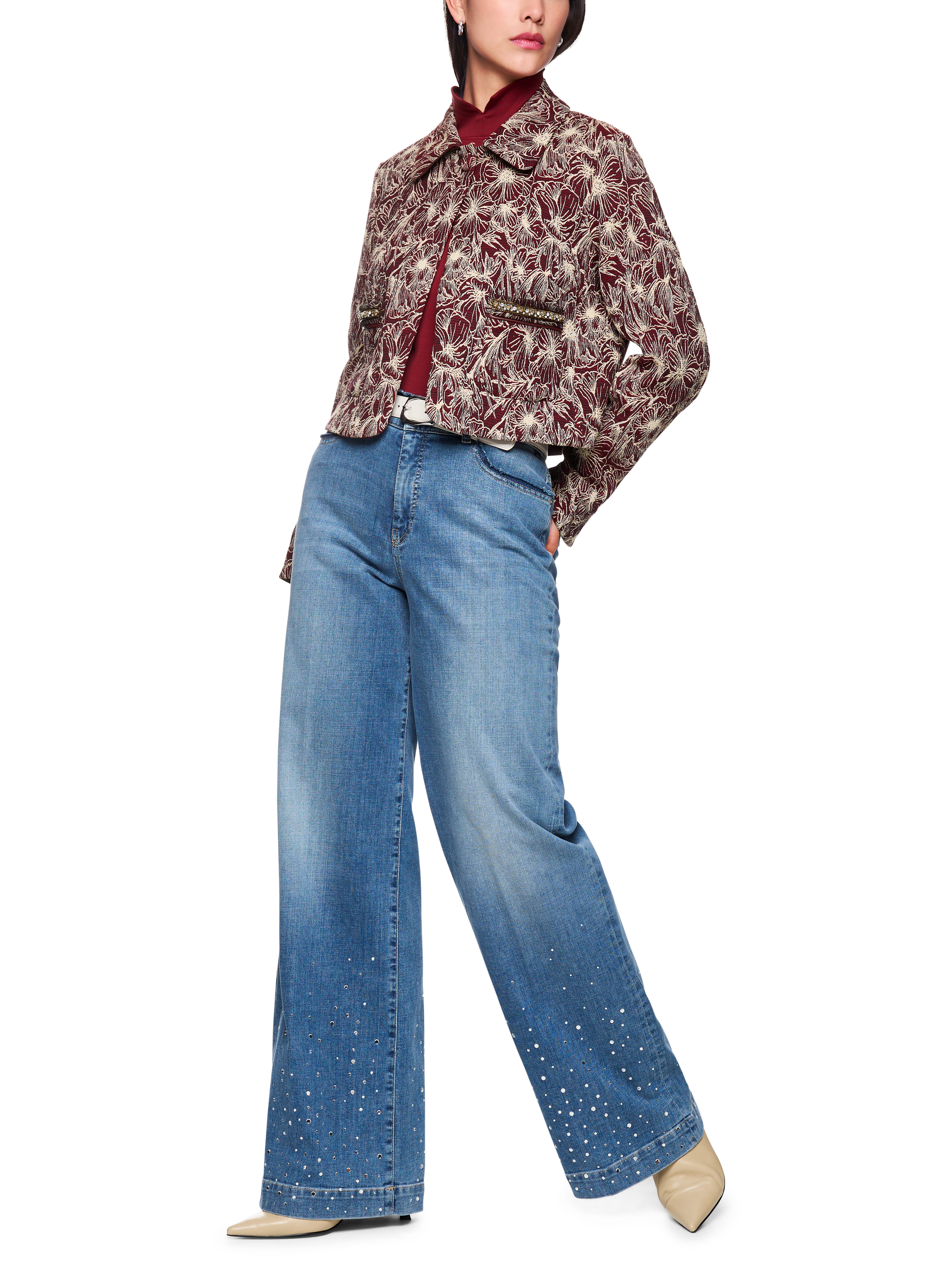 MARC CAIN ZP 82.11 D04 Weite Jeans WARRI Rethink Together blue denim