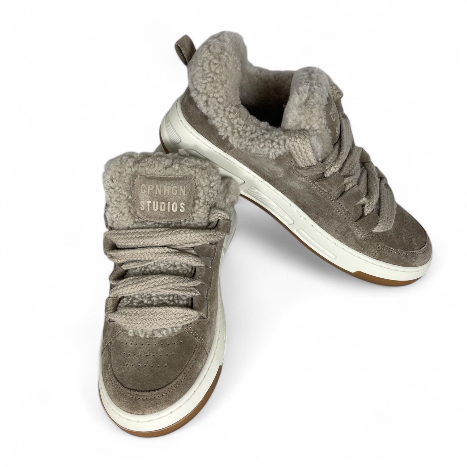 COPENHAGEN - CPH213 SUEDE TEDDY DAMEN SNEAKER TAUPE