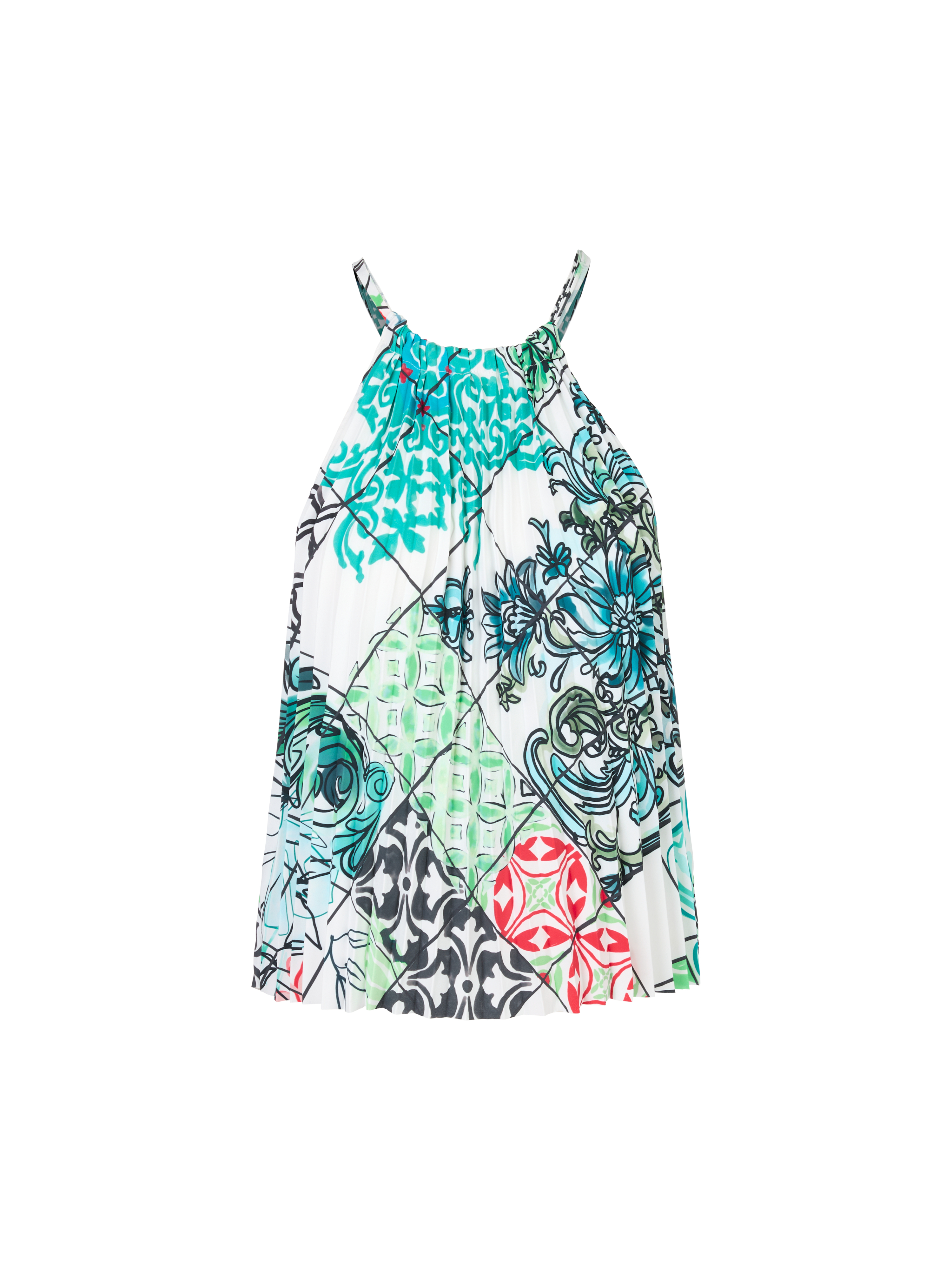 MARC CAIN  YC 61.13 W76 Plissee Top mit Print breath