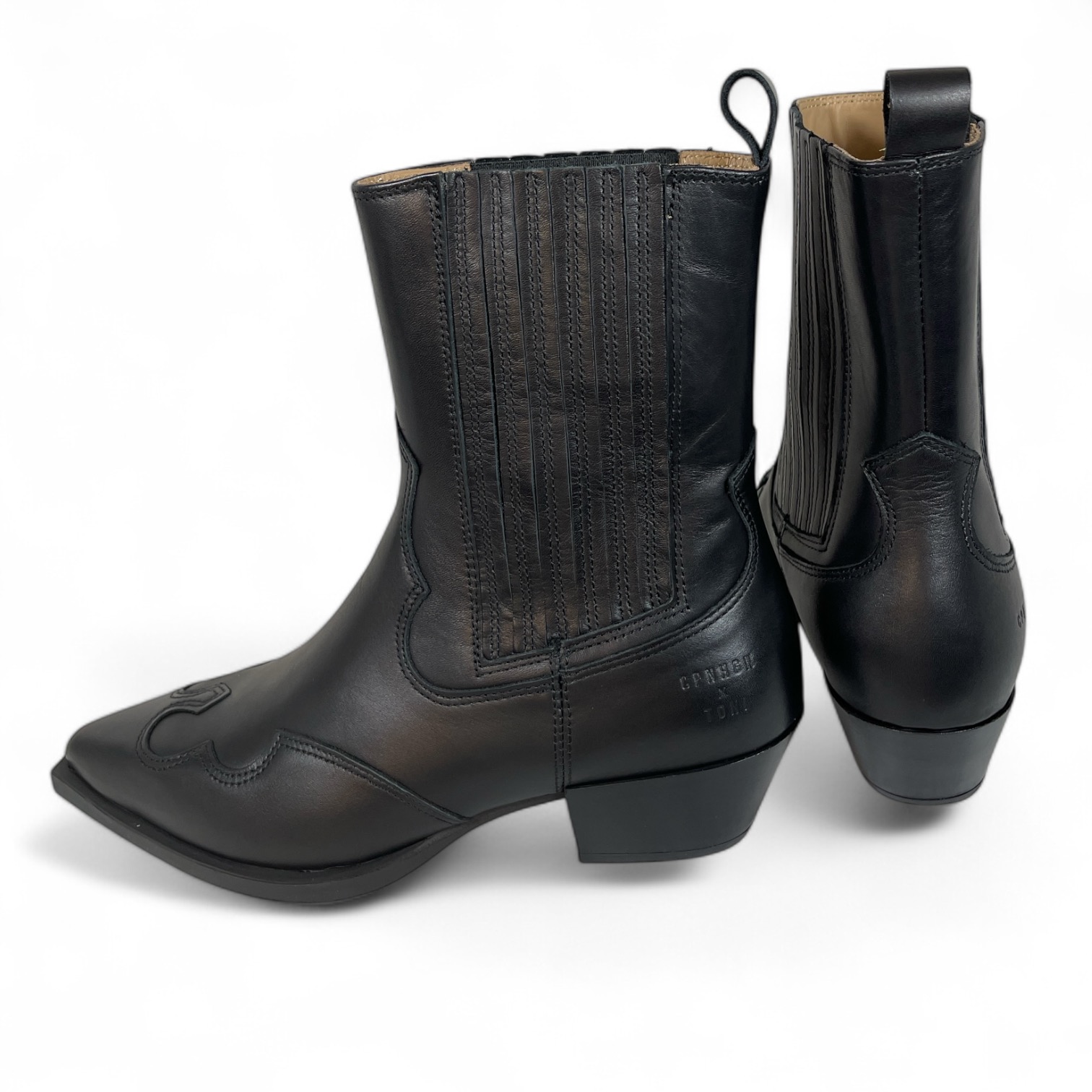 COPENHAGEN - CPH284 Toni Garrn leather Damen Cowboy Boot Black