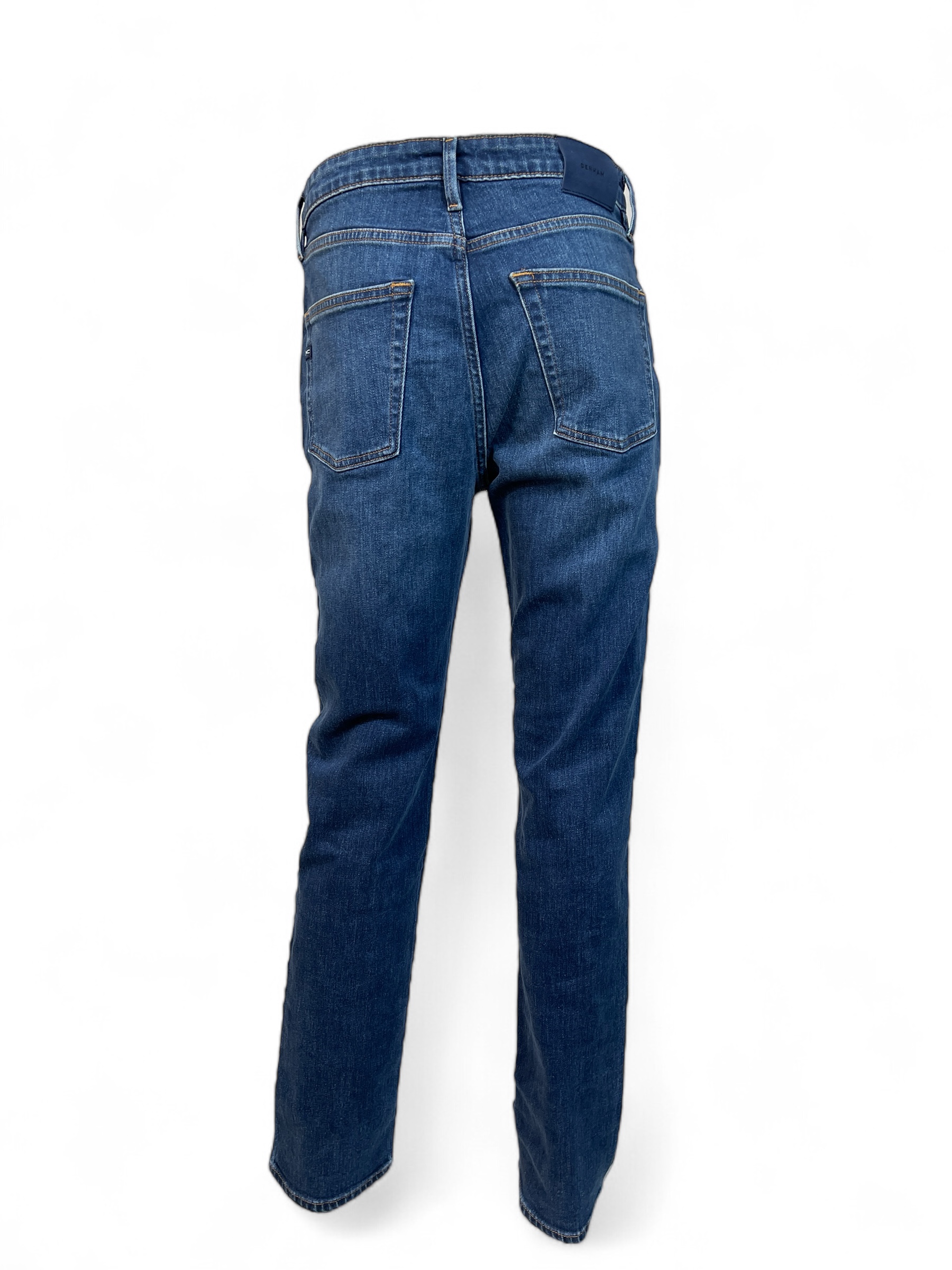 DENHAM 02-24-07-11-015 MIZUKI CMSW DAMEN JEANS STRAIGHT FIT STONEWASH MID BLUE