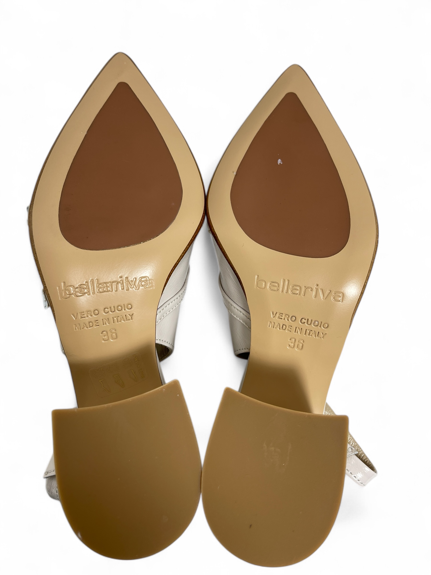 Laura Bellariva - 9872 HARRODS Damen Slingpumps mit Schnallen Panna