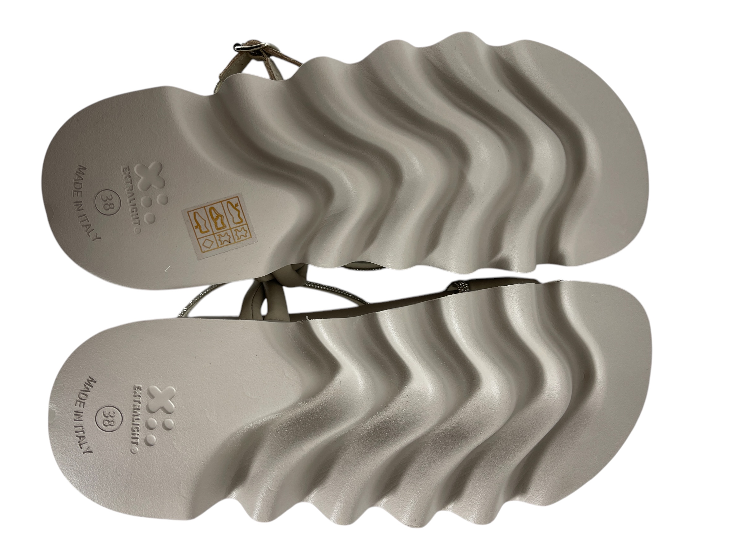 PATRIZIA BONFANTI DOVER - JIL STRASS ONDE DREAMER DAMEN PLATEAU-SANDALETTE CREAM