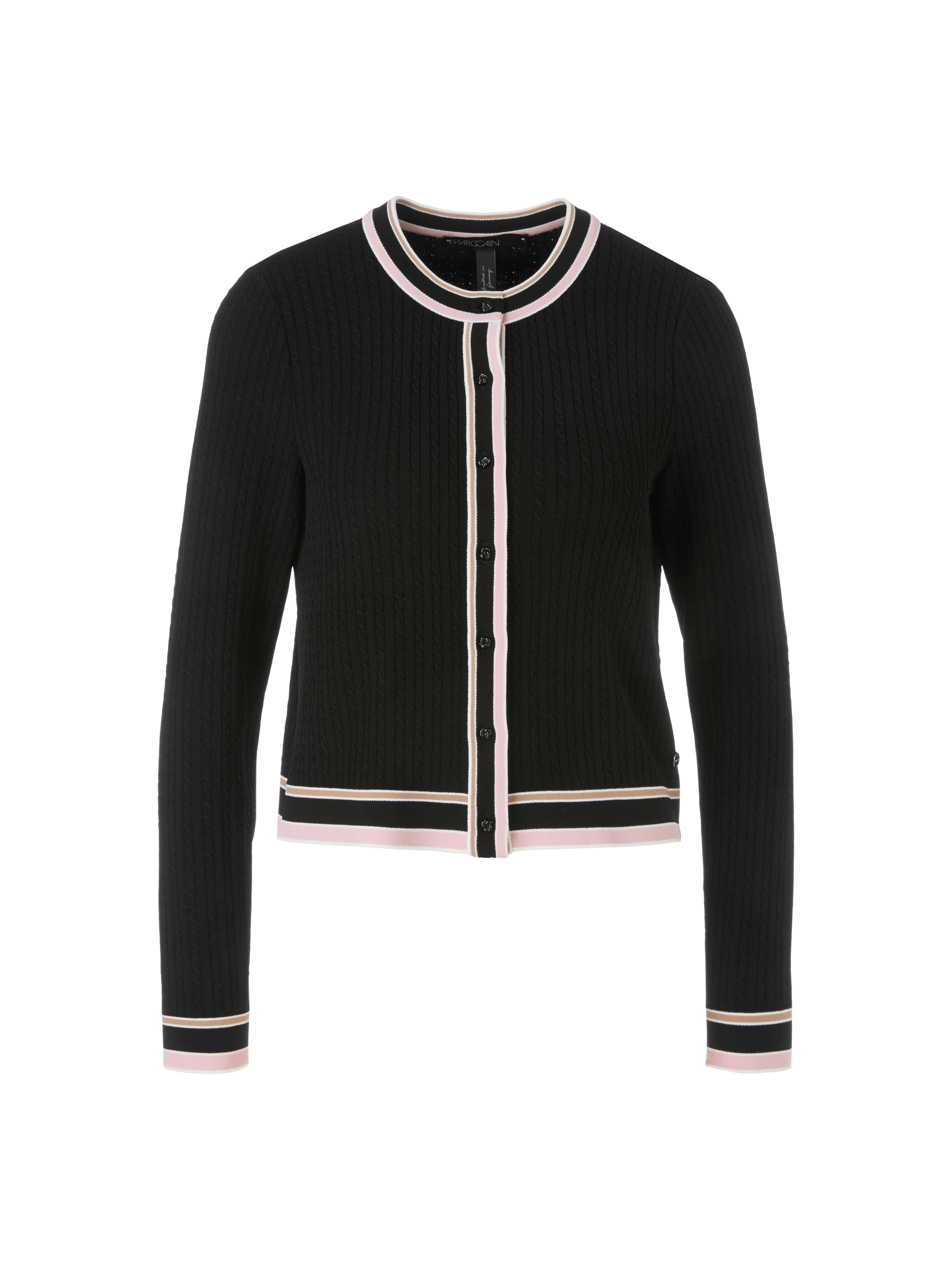 MARC CAIN Cardigan mit Knöpfen Rethink Together Schwarz