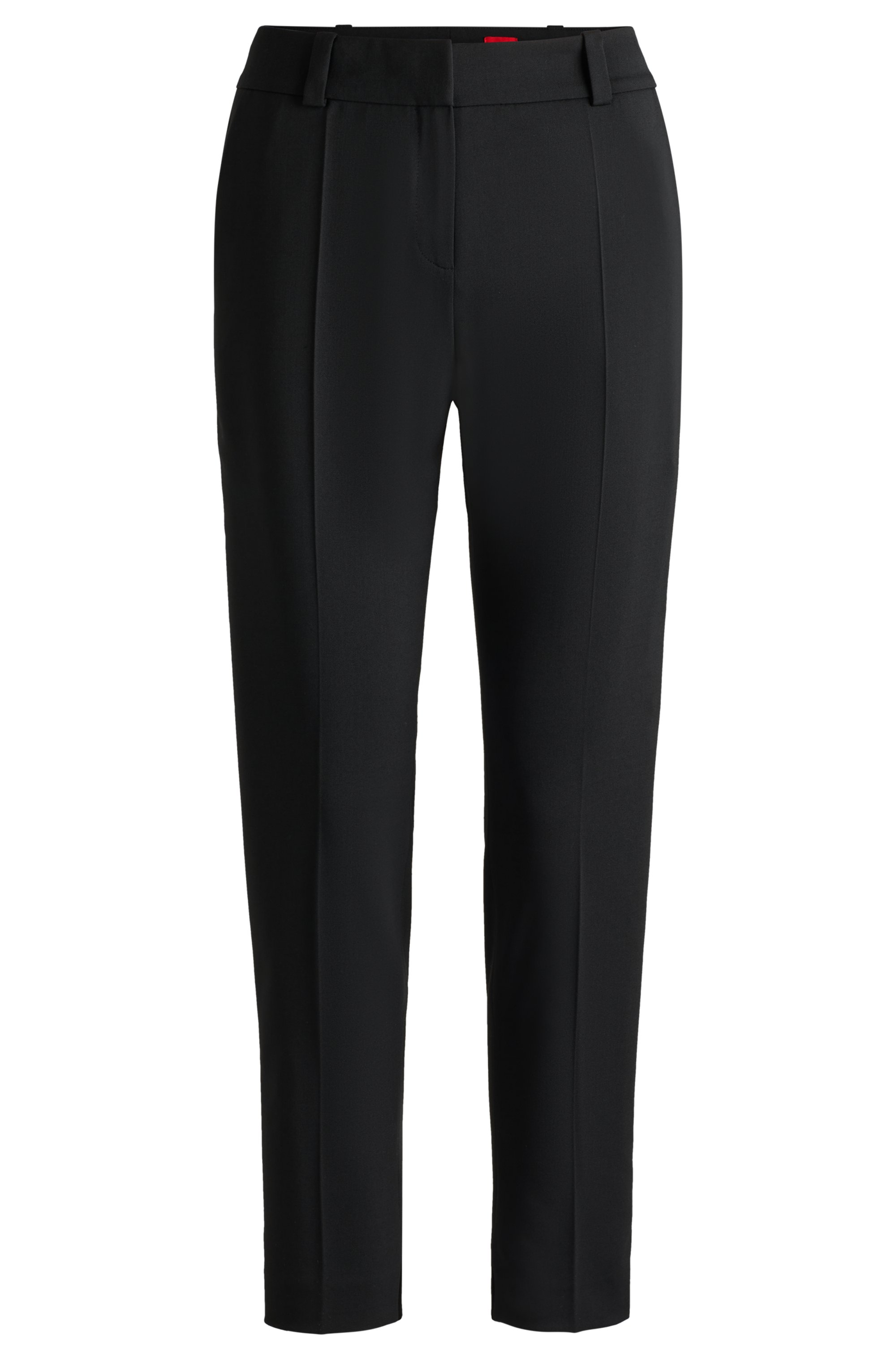 HUGO 50516132 Hetana Verkürzte Damen Hose Stretch Schwarz