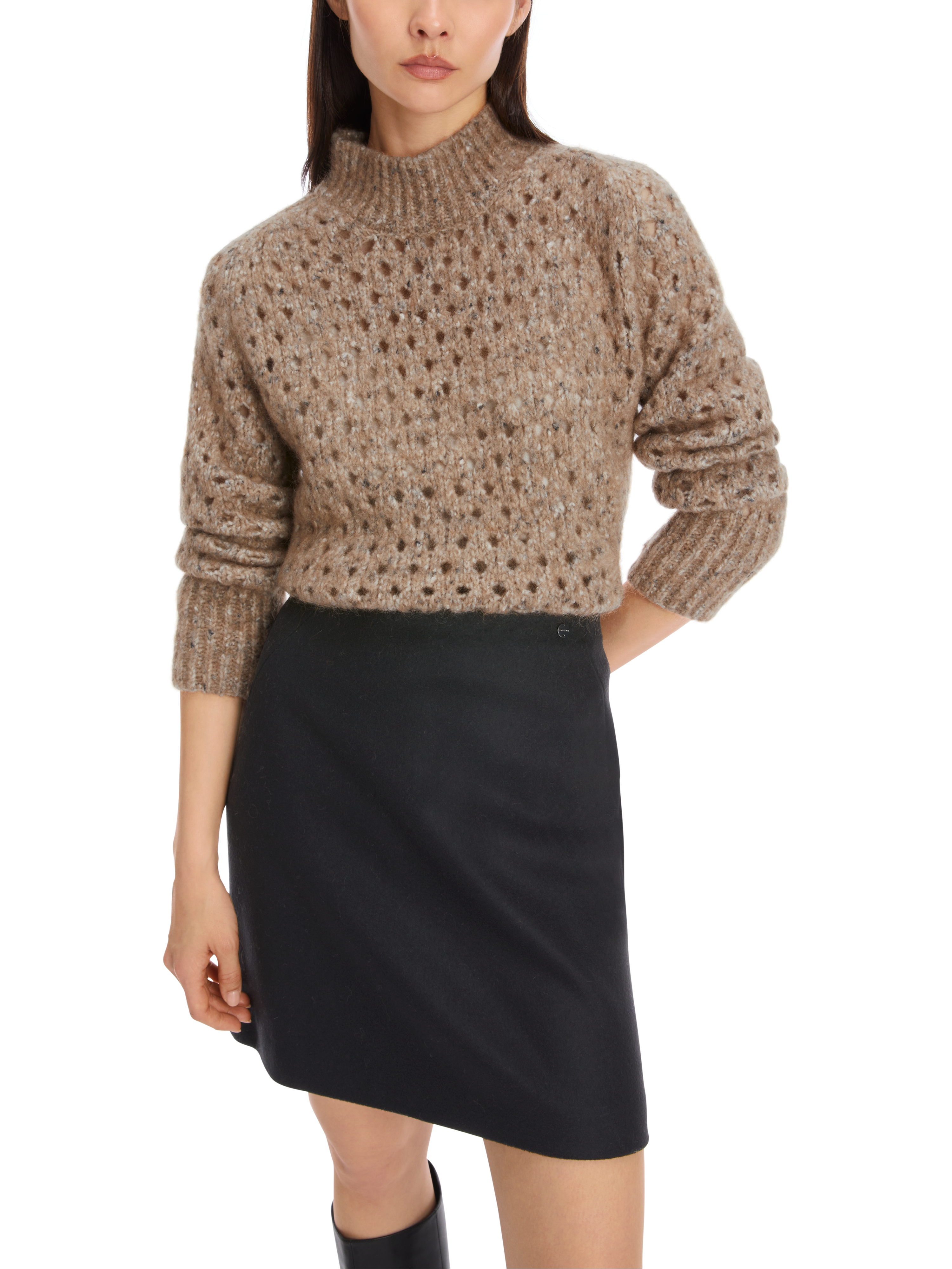 MARC CAIN  XC 41.40 M49 Sweater - Knitted in Germany raffia melange