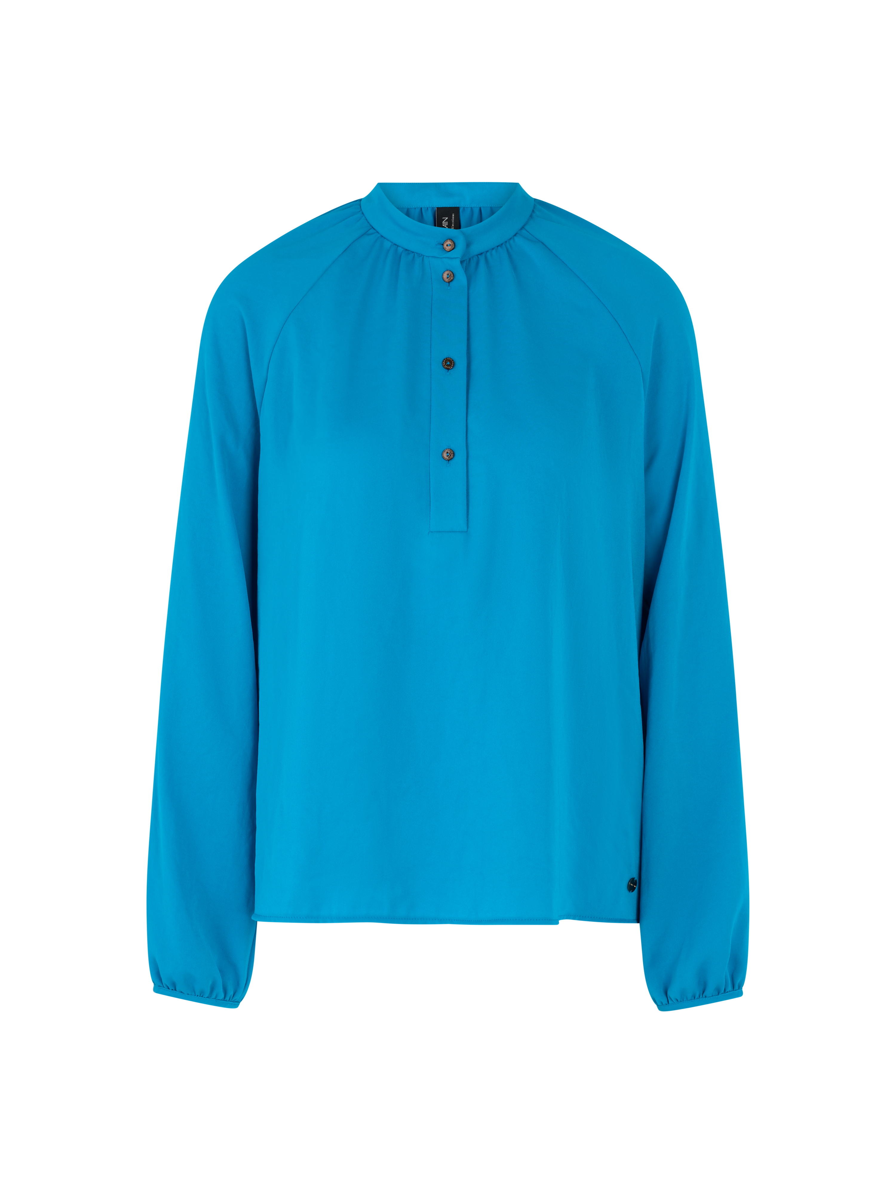 MARC CAIN  ZC 51.27 W39 Bluse mit Stehkragen Blau